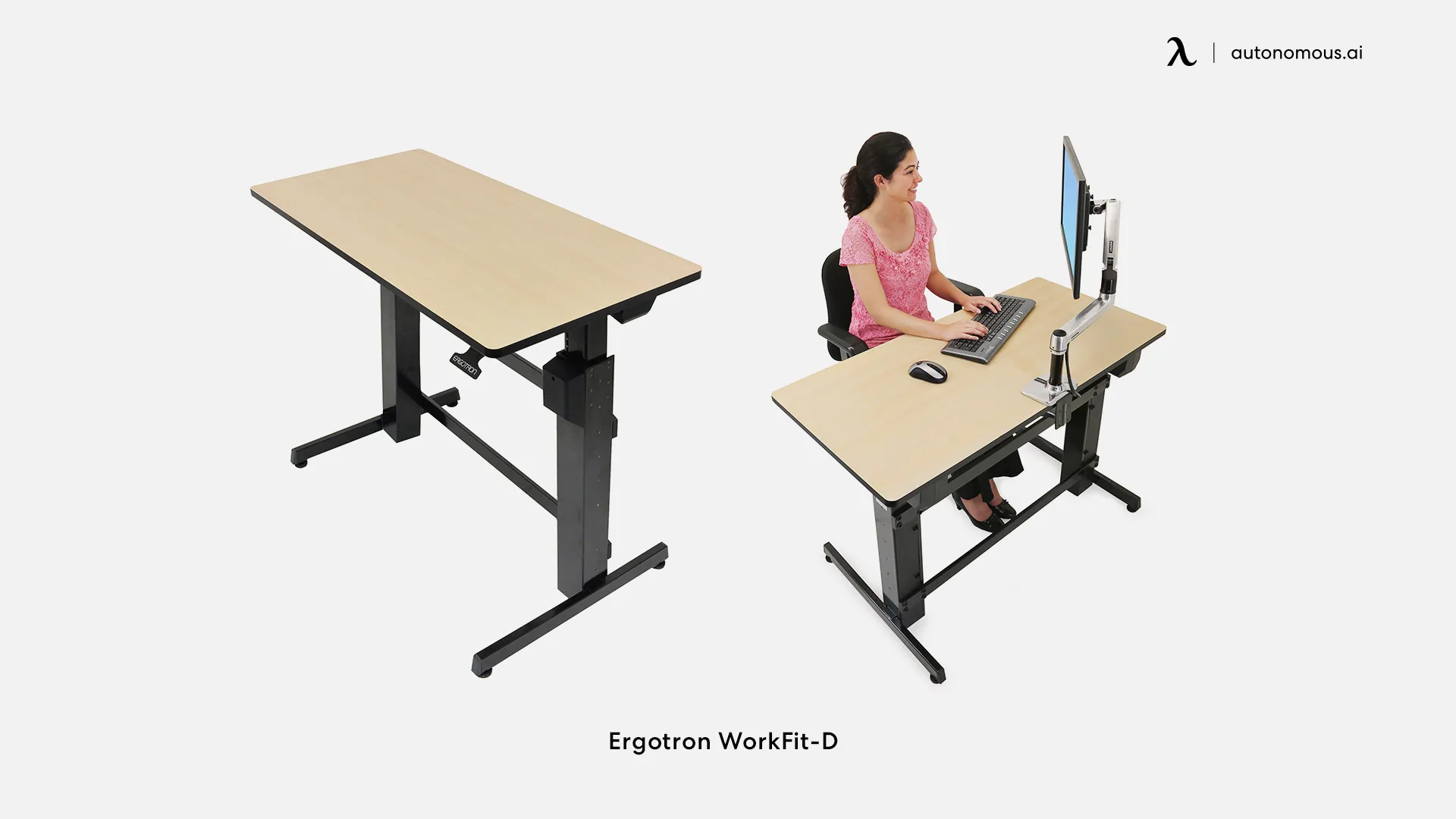 Ergotron WorkFit-D tall desk