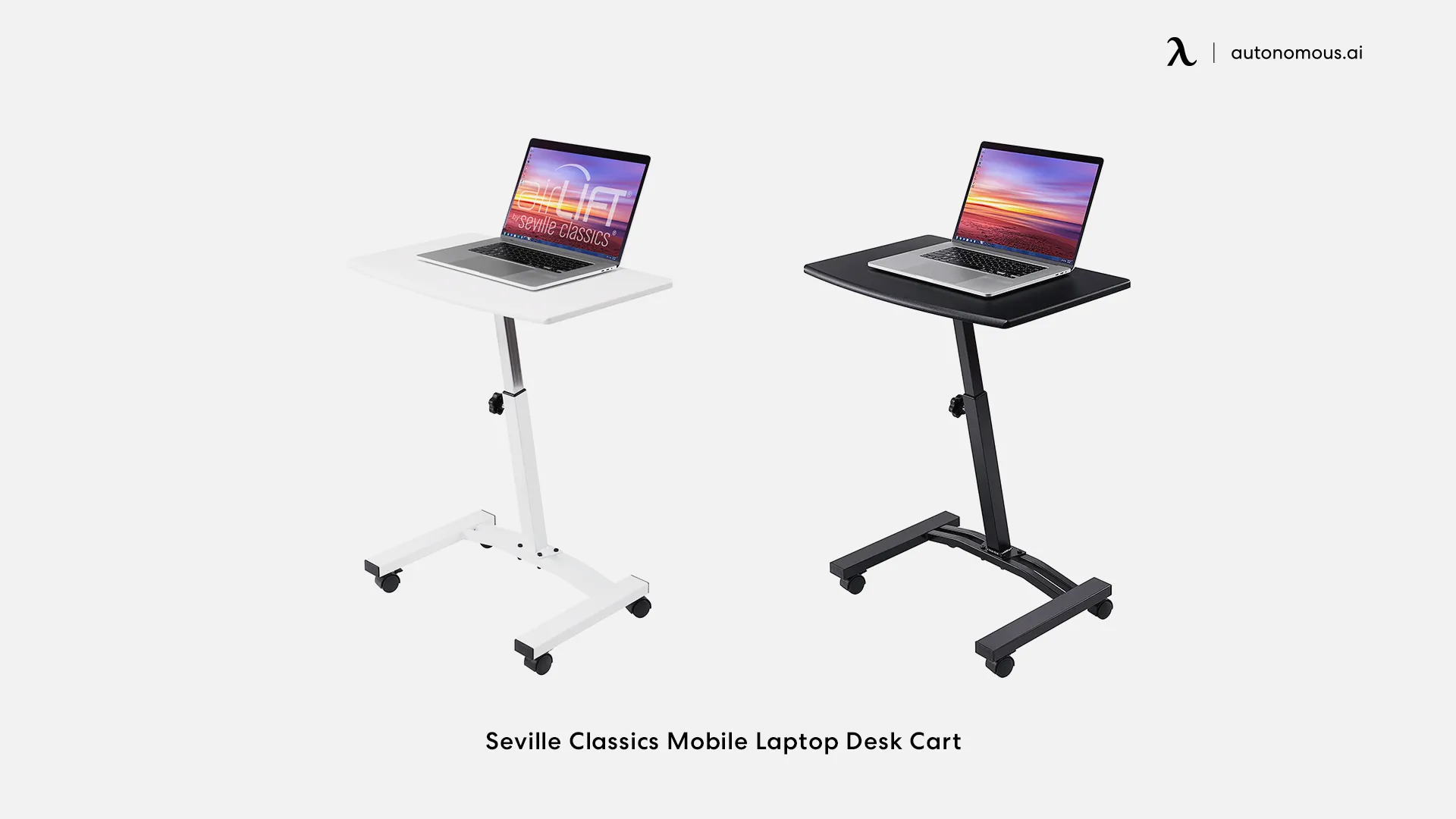 Seville Classics Mobile Laptop Desk Cart