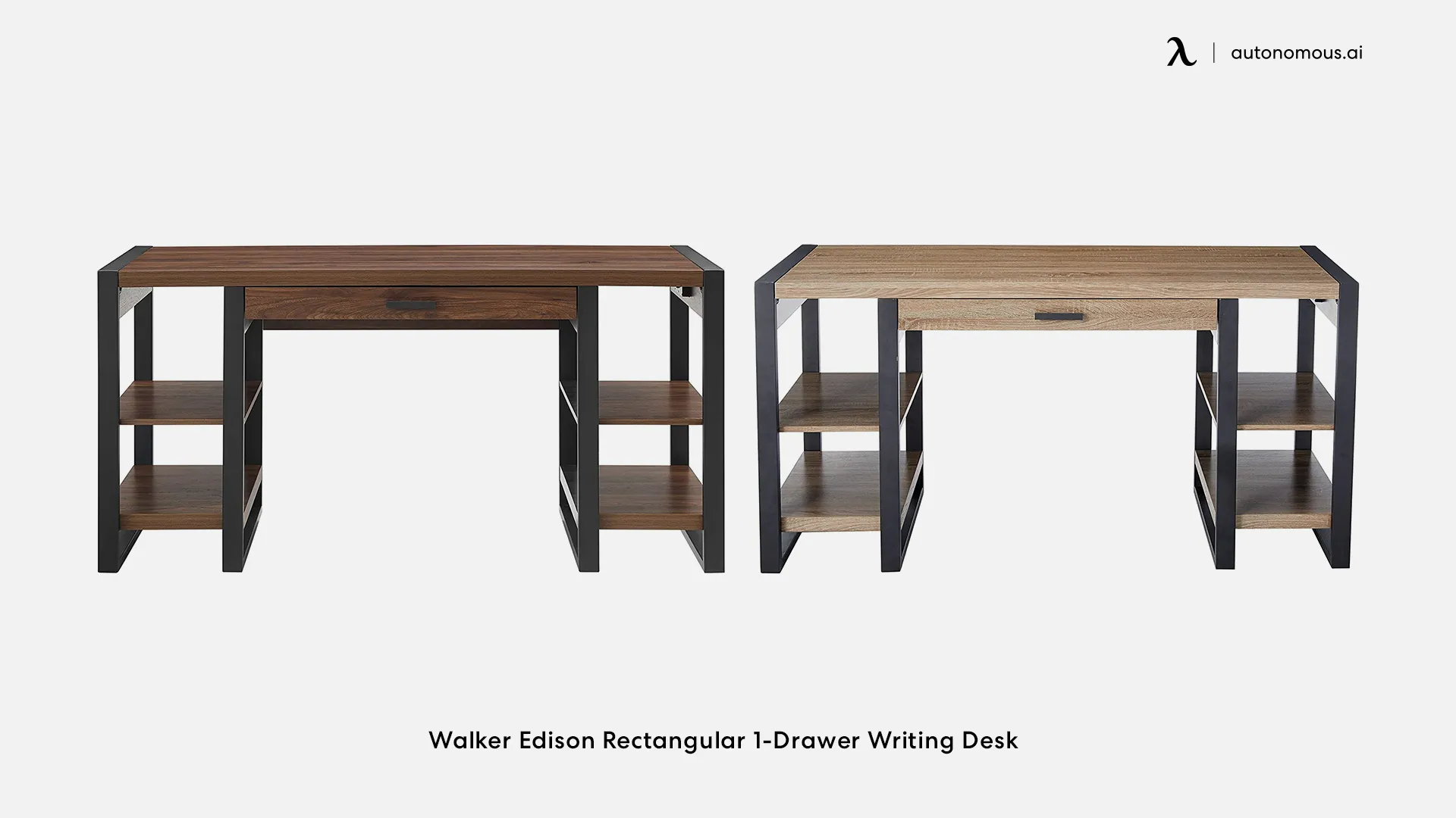 Walker Edison Rectangular 1-Drawer Writing Desk