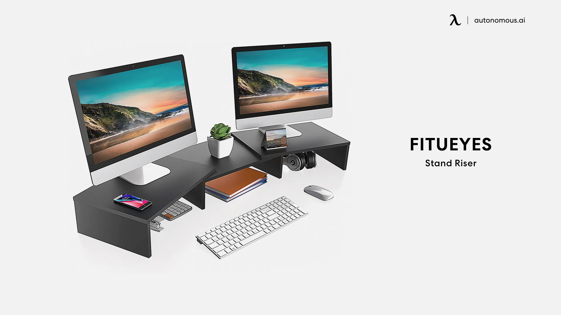 Stand Riser by Fitueyes best dual monitor stand
