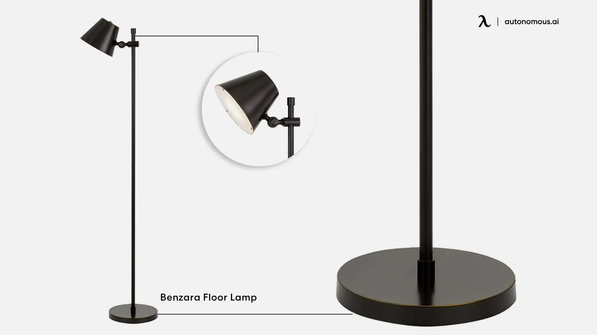 Industrial LED Floor Lamp by Benzara