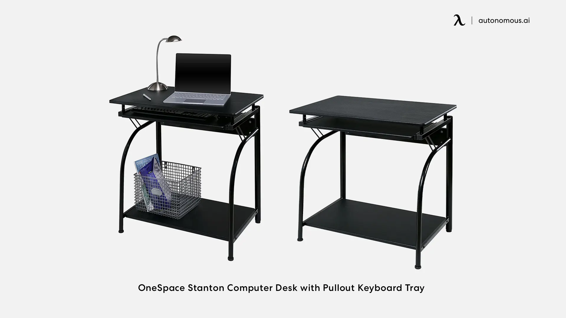 OneSpace Stanton Computer Desk with Pullout Keyboard Tray