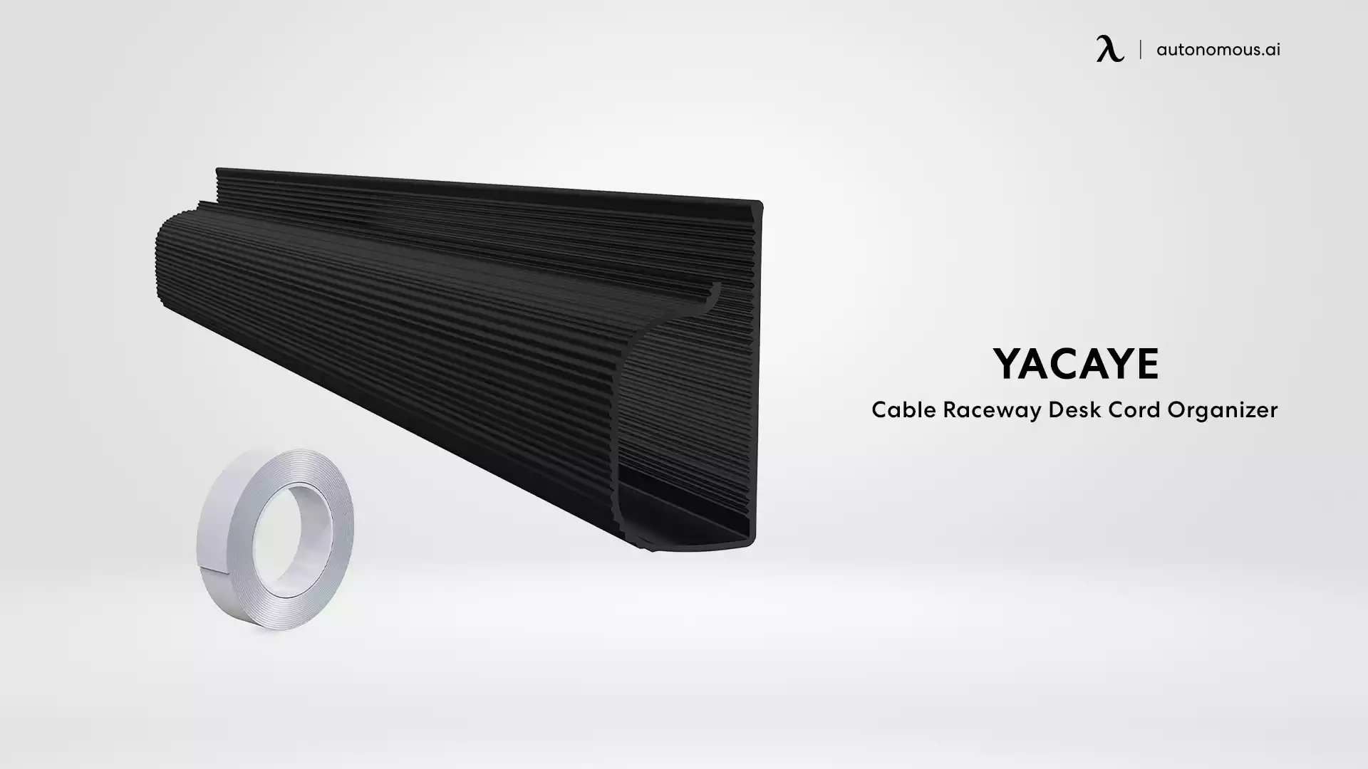 Yacaye Cable Raceway Desk Cord Organizer