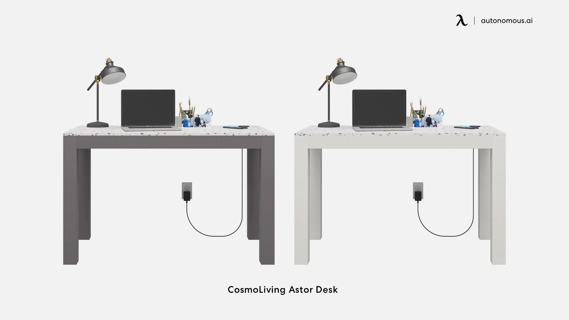 CosmoLiving Astor desk with wireless charging