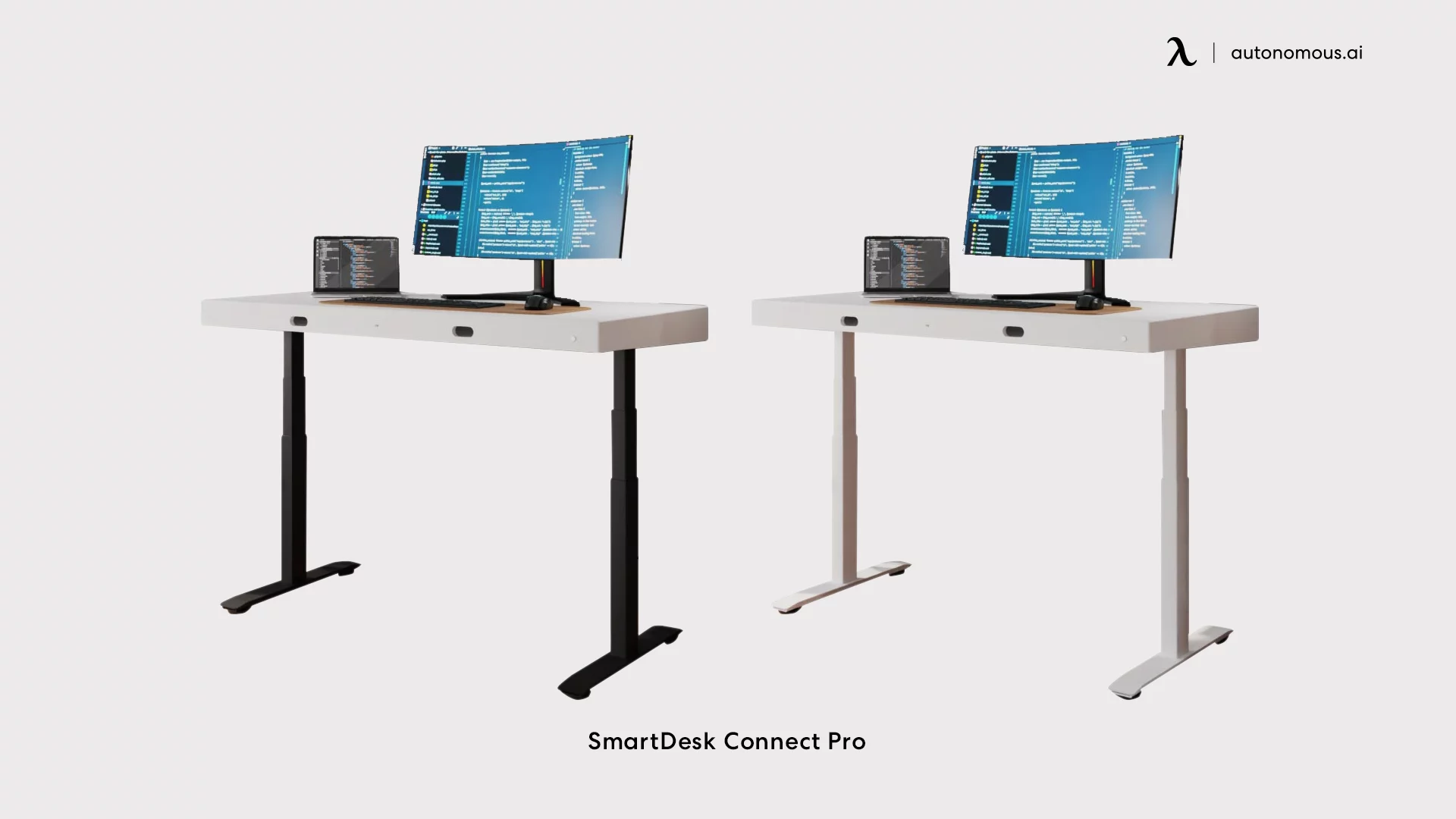 SmartDesk Connect Pro small white desk