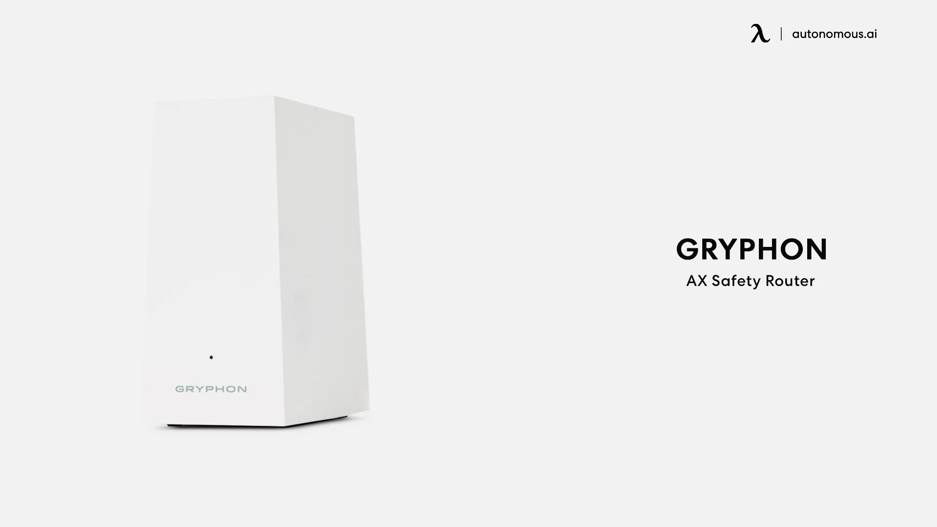 Gryphon AX Safety Router smart home appliance