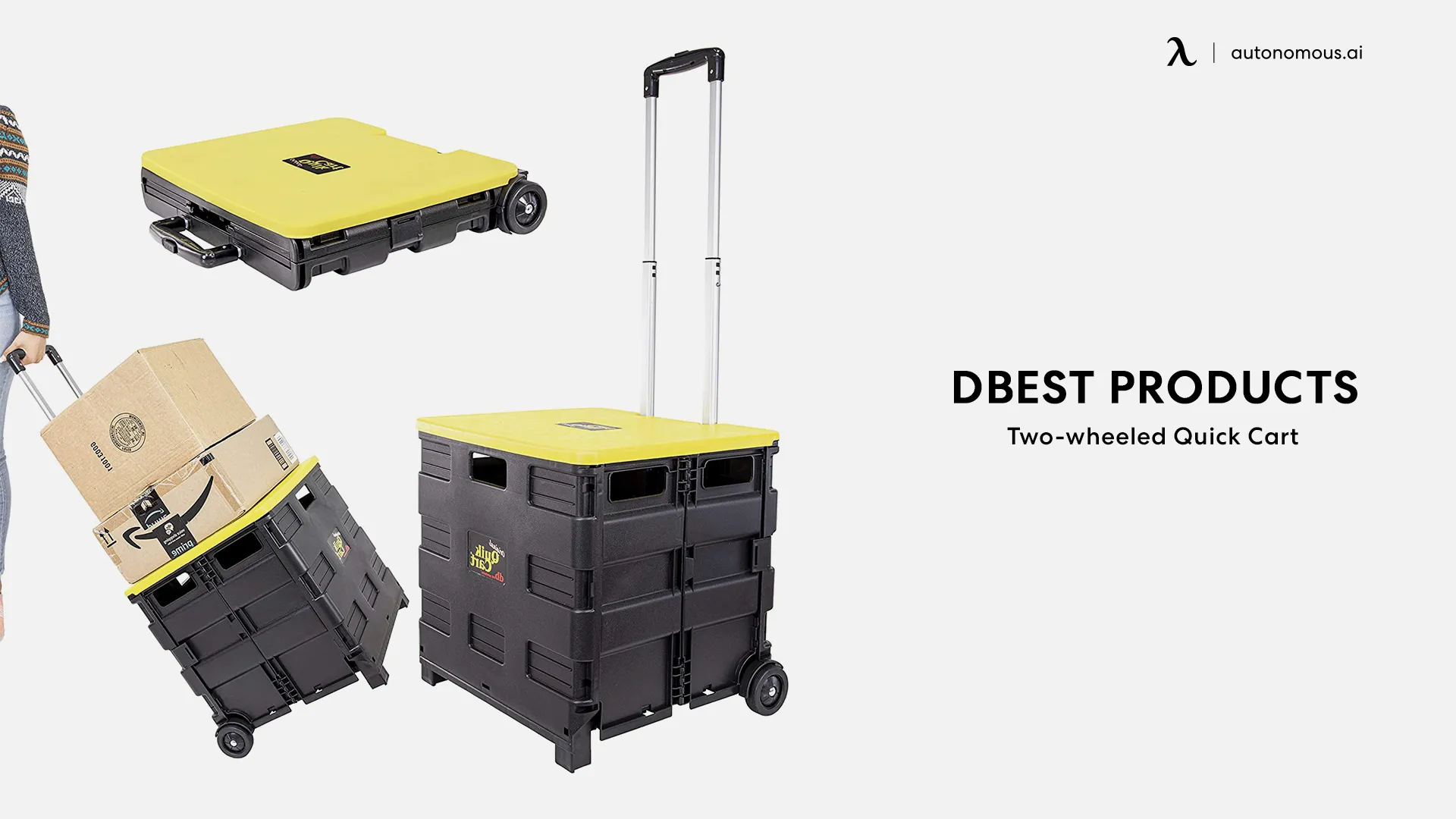 Dbest Products’ Two-wheeled Quick Cart with Collapsible Handcart