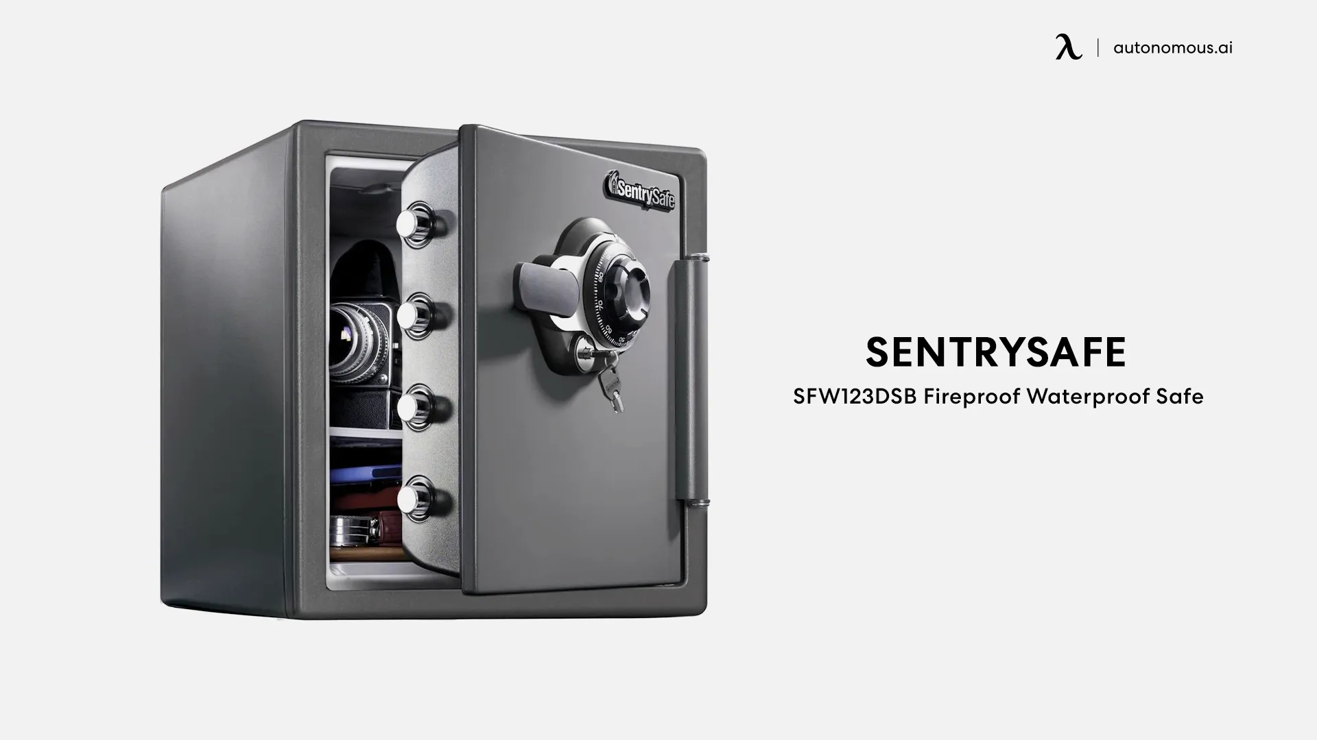 SFW123DSB – Fireproof and Waterproof Safe by SentrySafe