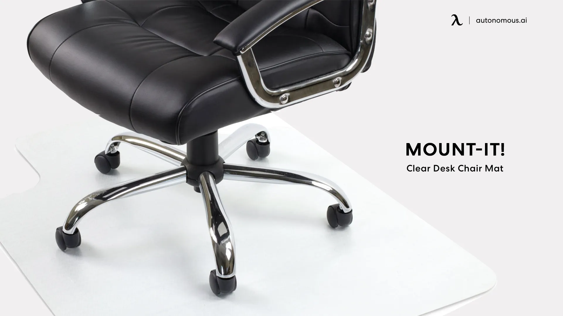 Mount-It! Clear Desk Chair Mat for Hardwood