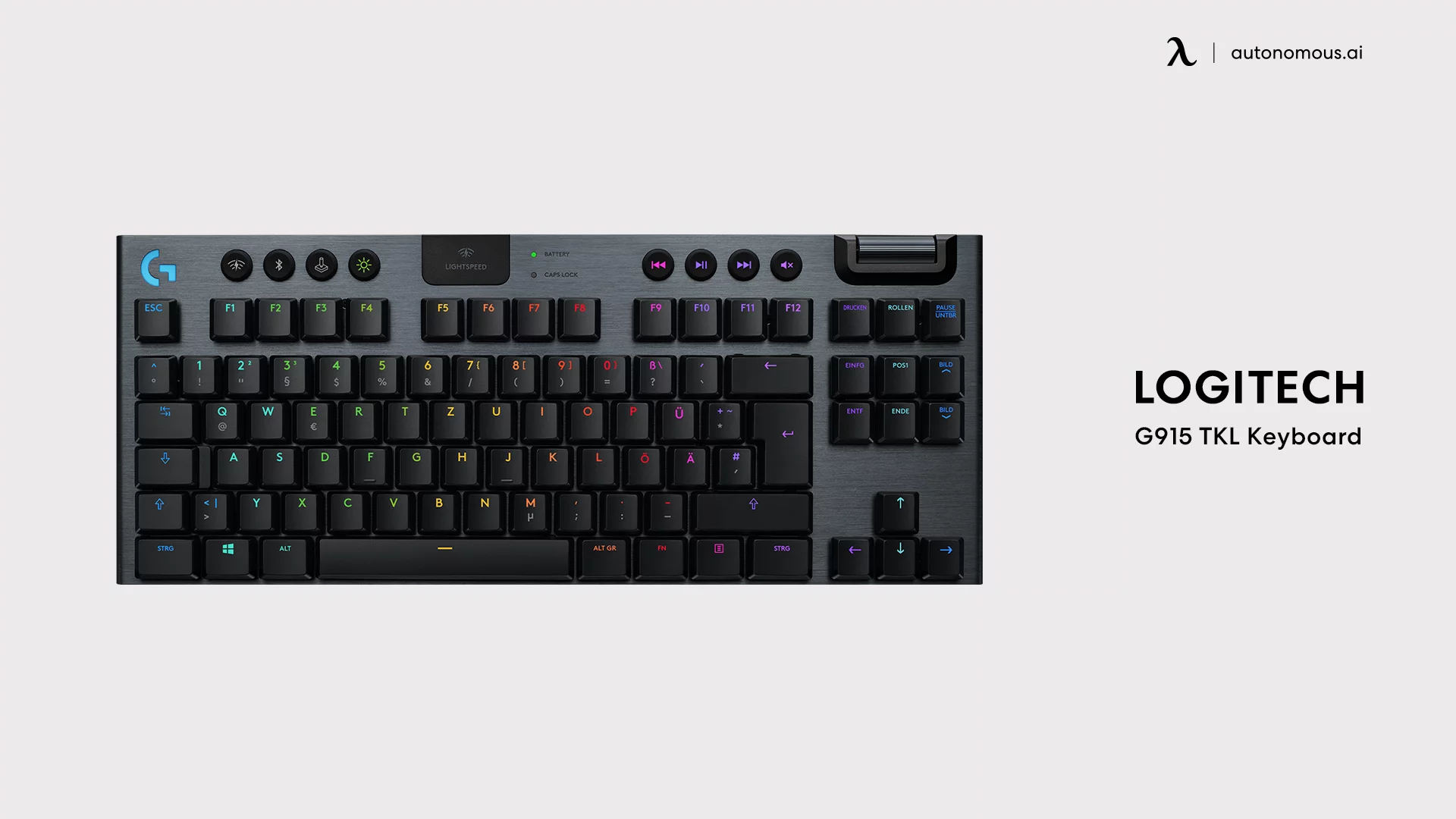 Logitech G915 gaming keyboard and tray