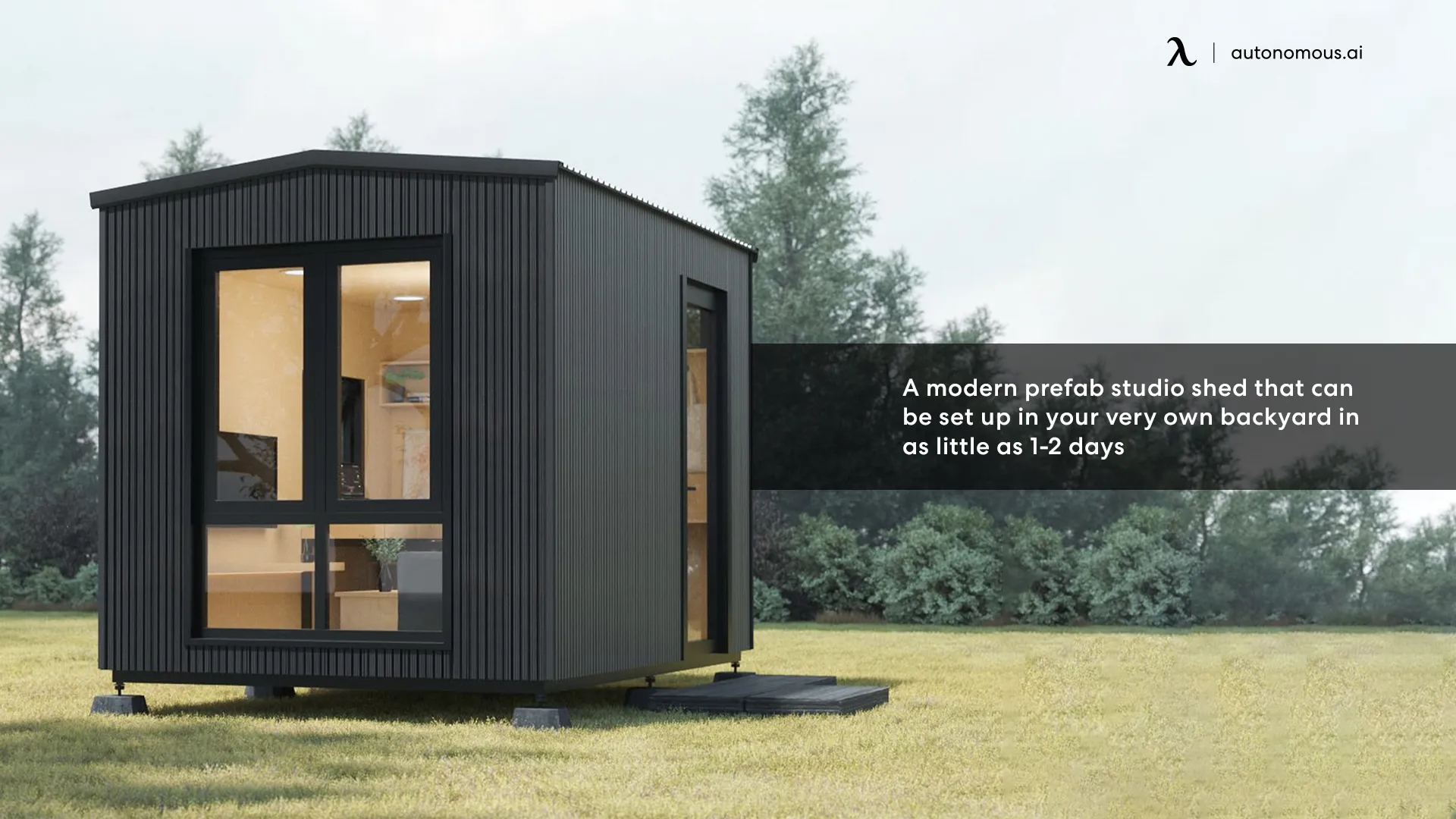 Autonomous studioPod luxury garden shed