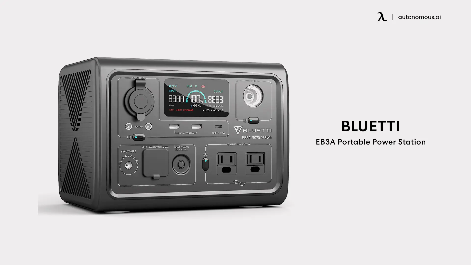 Bluetti EB3A camping portable power