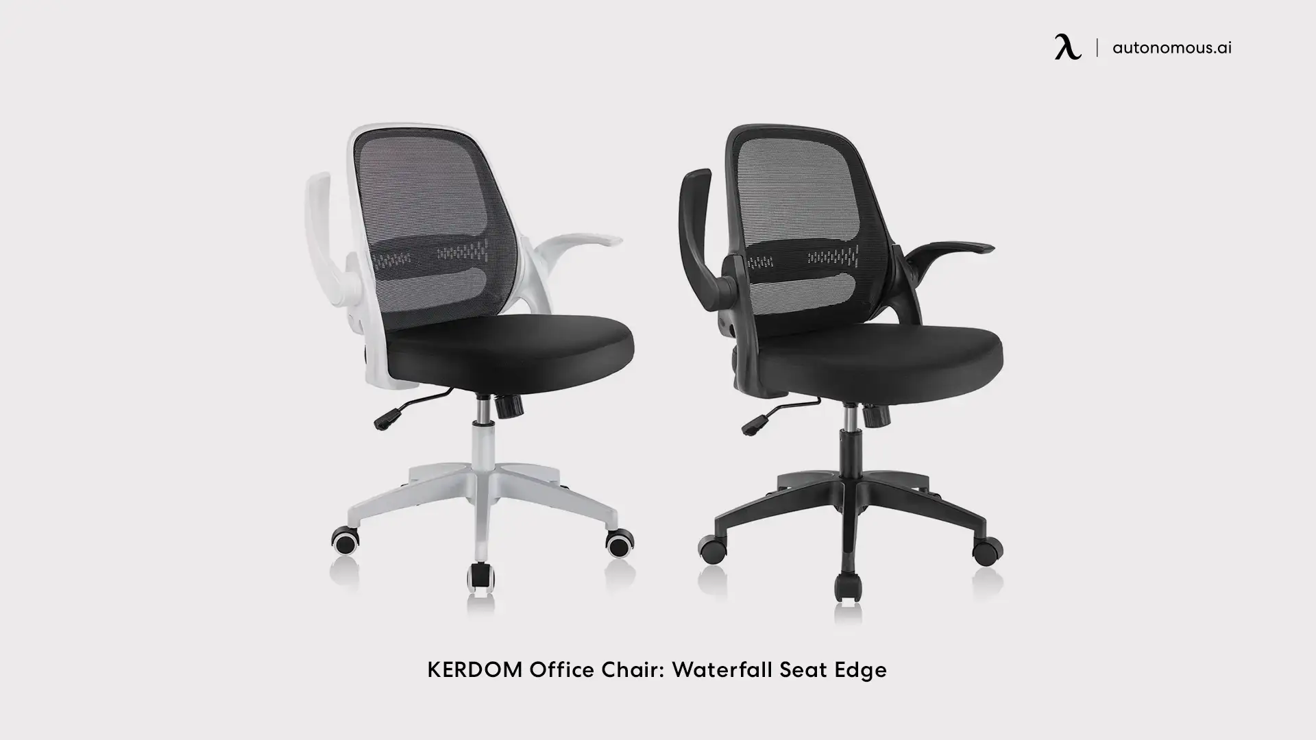 KERDOM Office Chair: Waterfall Seat Edge