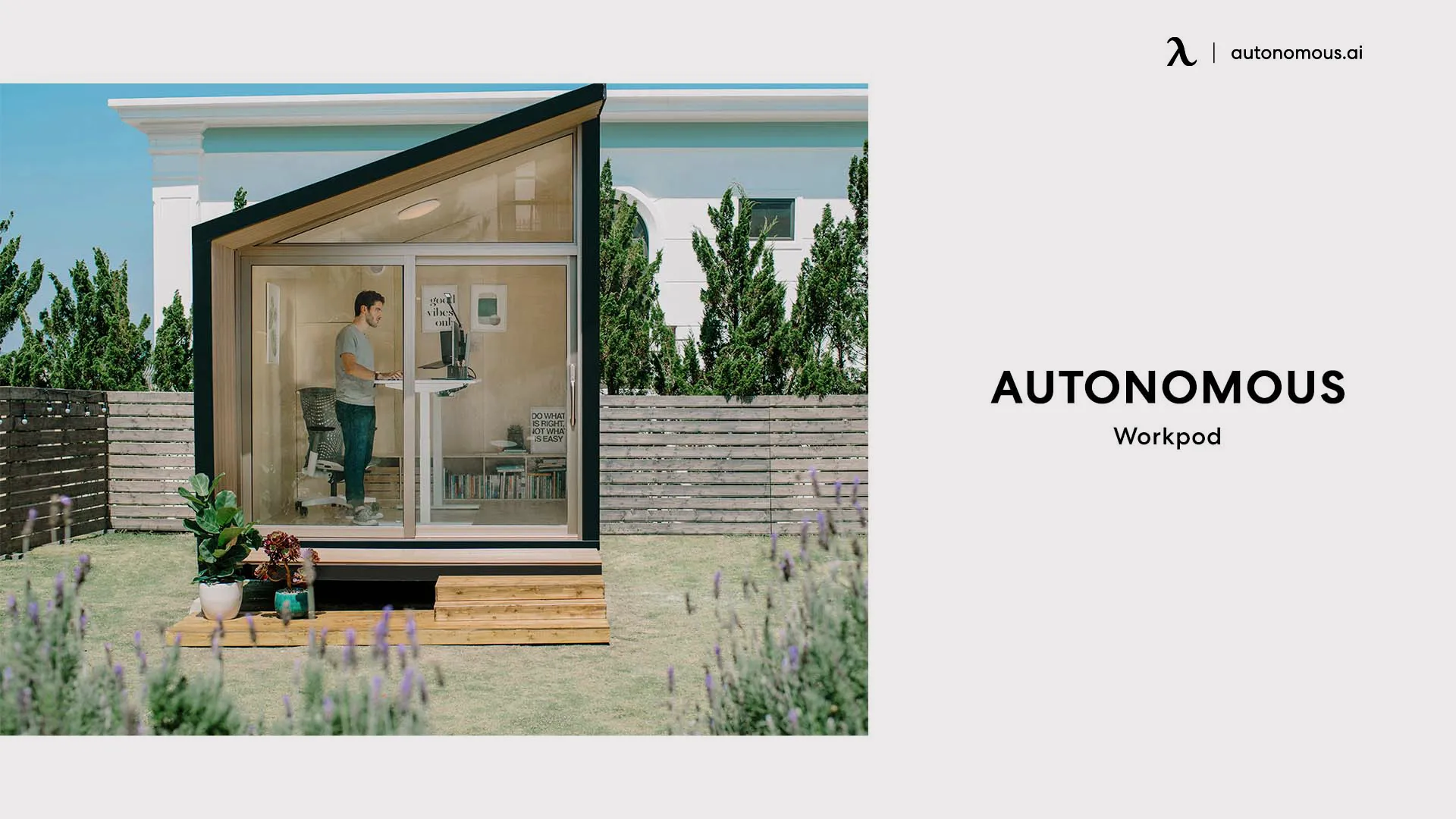 Autonomous WorkPod backyard shed