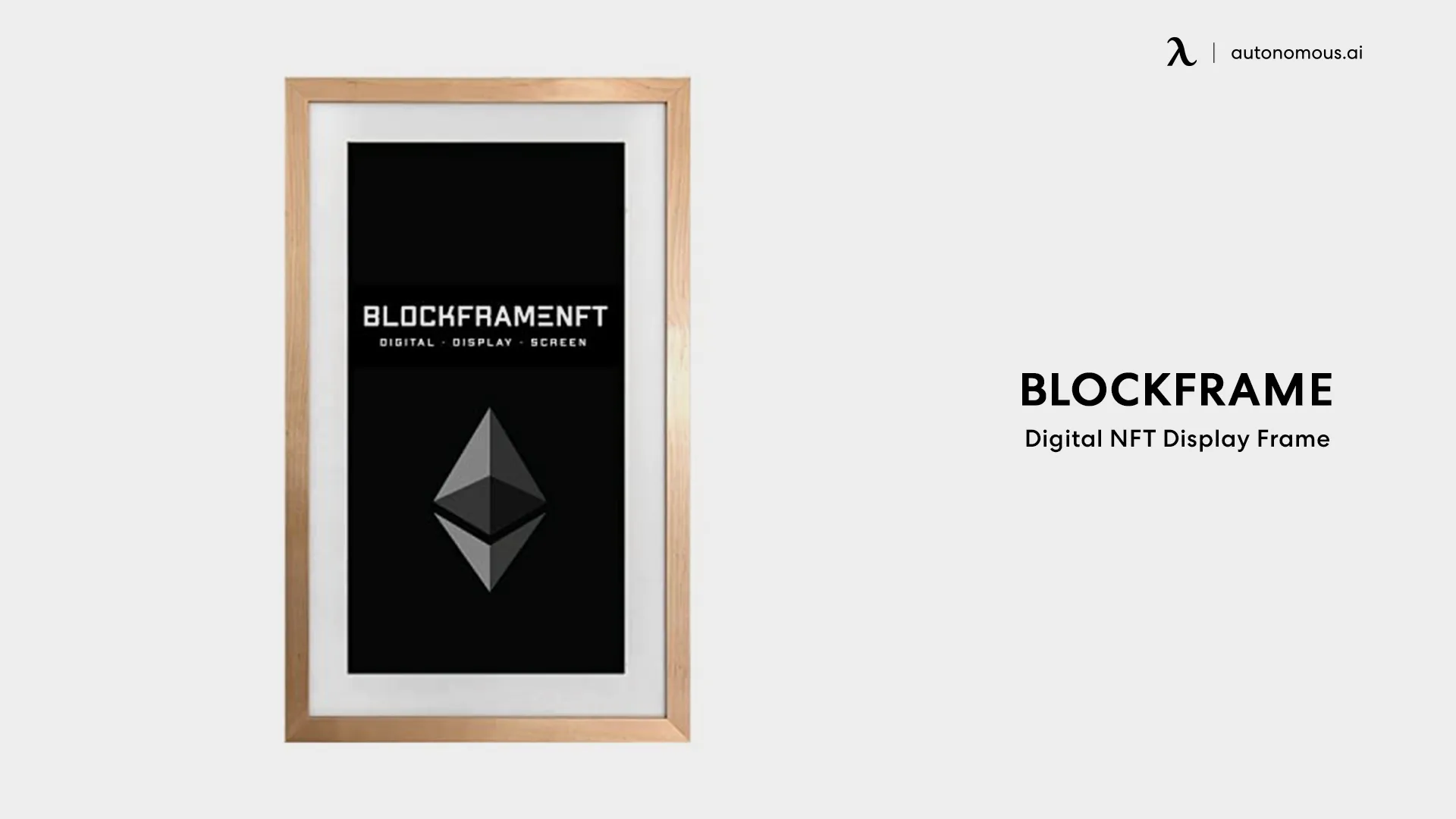 BlockFrameNFT - Digital NFT Display Frame