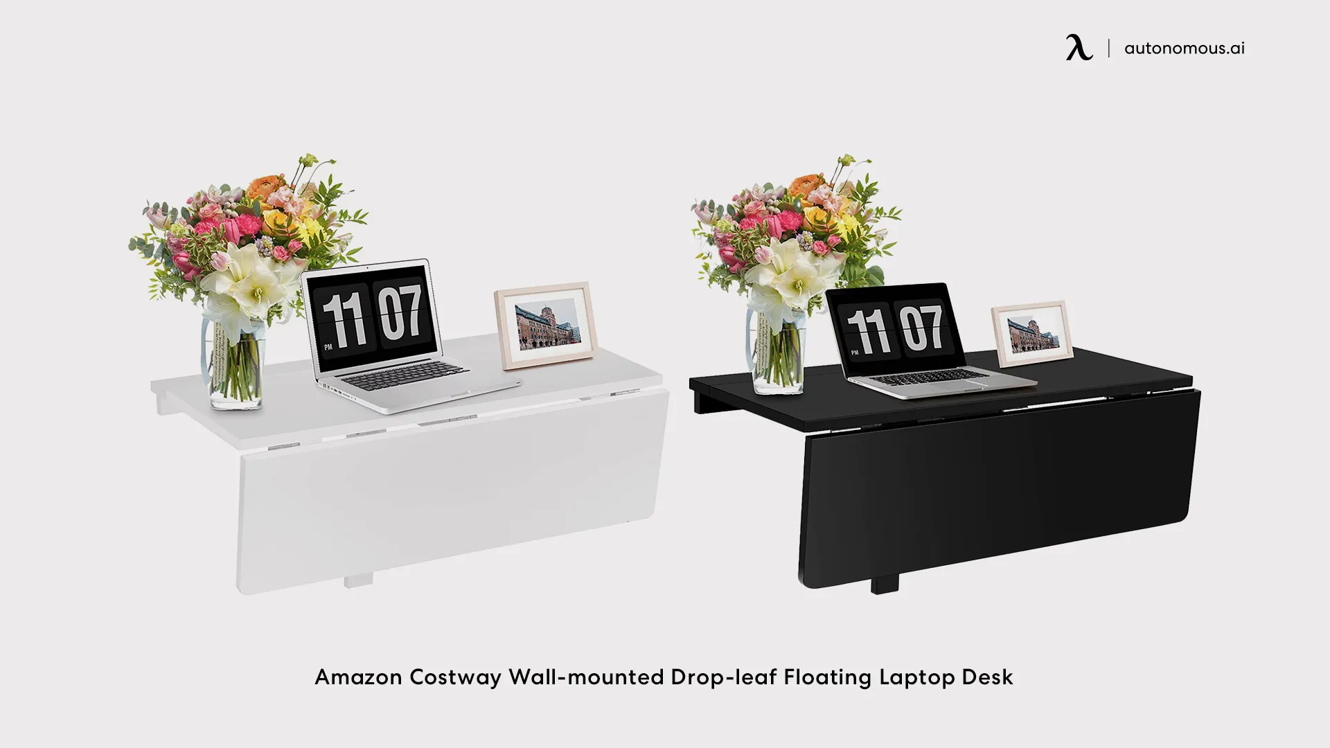 Amazon Costway Wall-mounted Drop-leaf Floating Laptop Desk