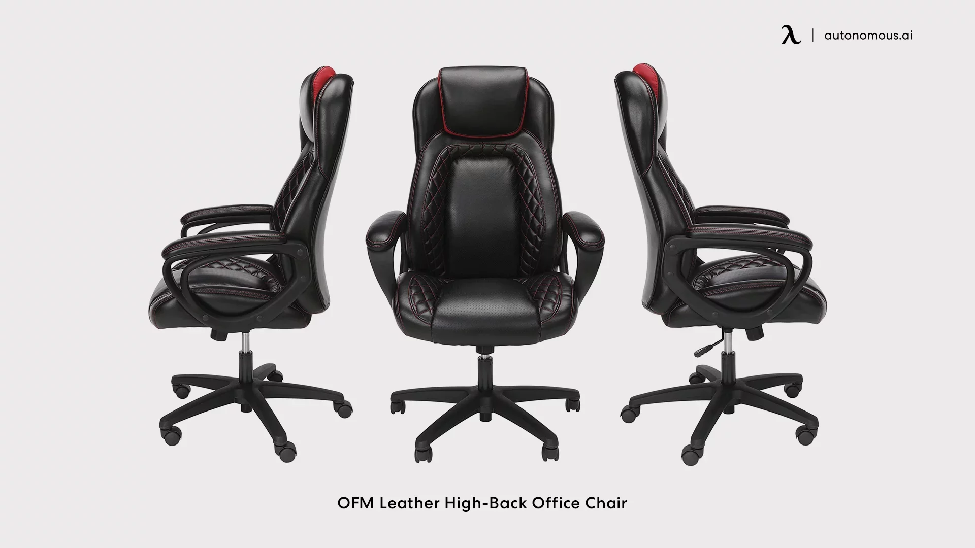Executive office chair in leather - OFM Essential Relaxation