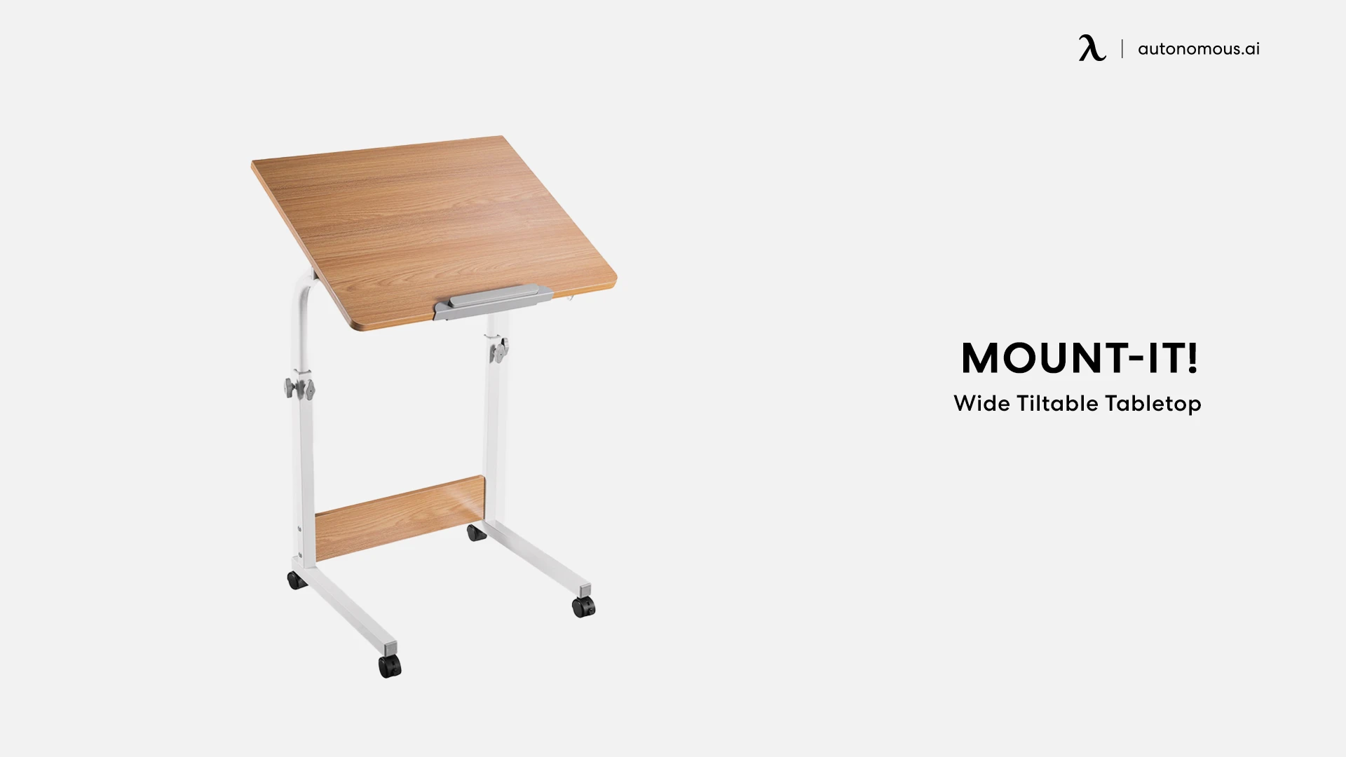Mount-It! Rolling Desk with Tiltable Desktop