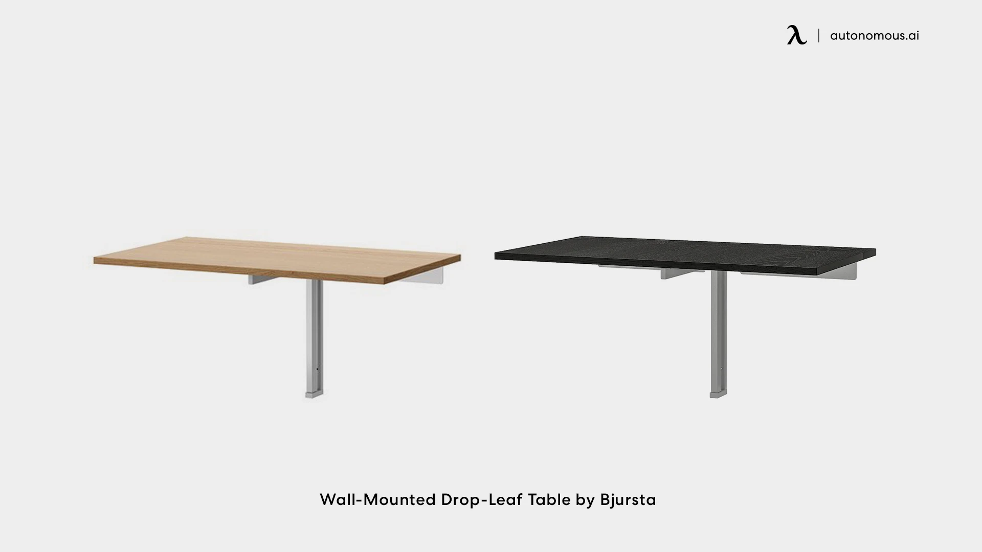 Wall-Mounted Drop-Leaf Table by Bjursta