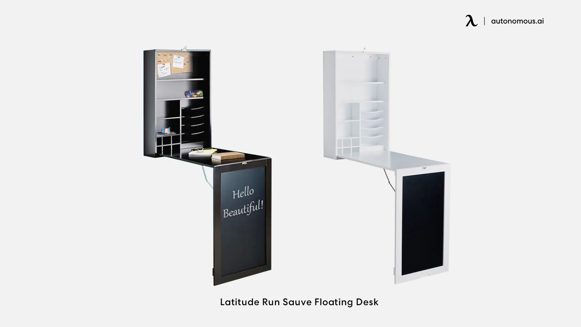 Latitude Run Wall-Mounted Folding Desk
