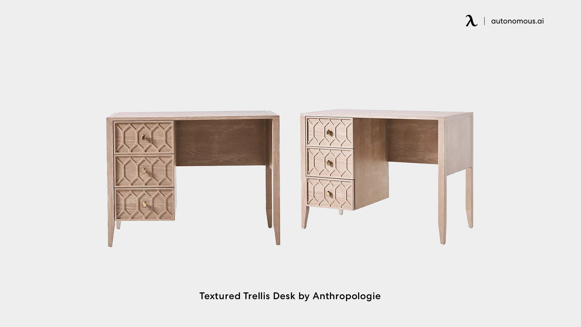 Textured Trellis Desk by Anthropologie