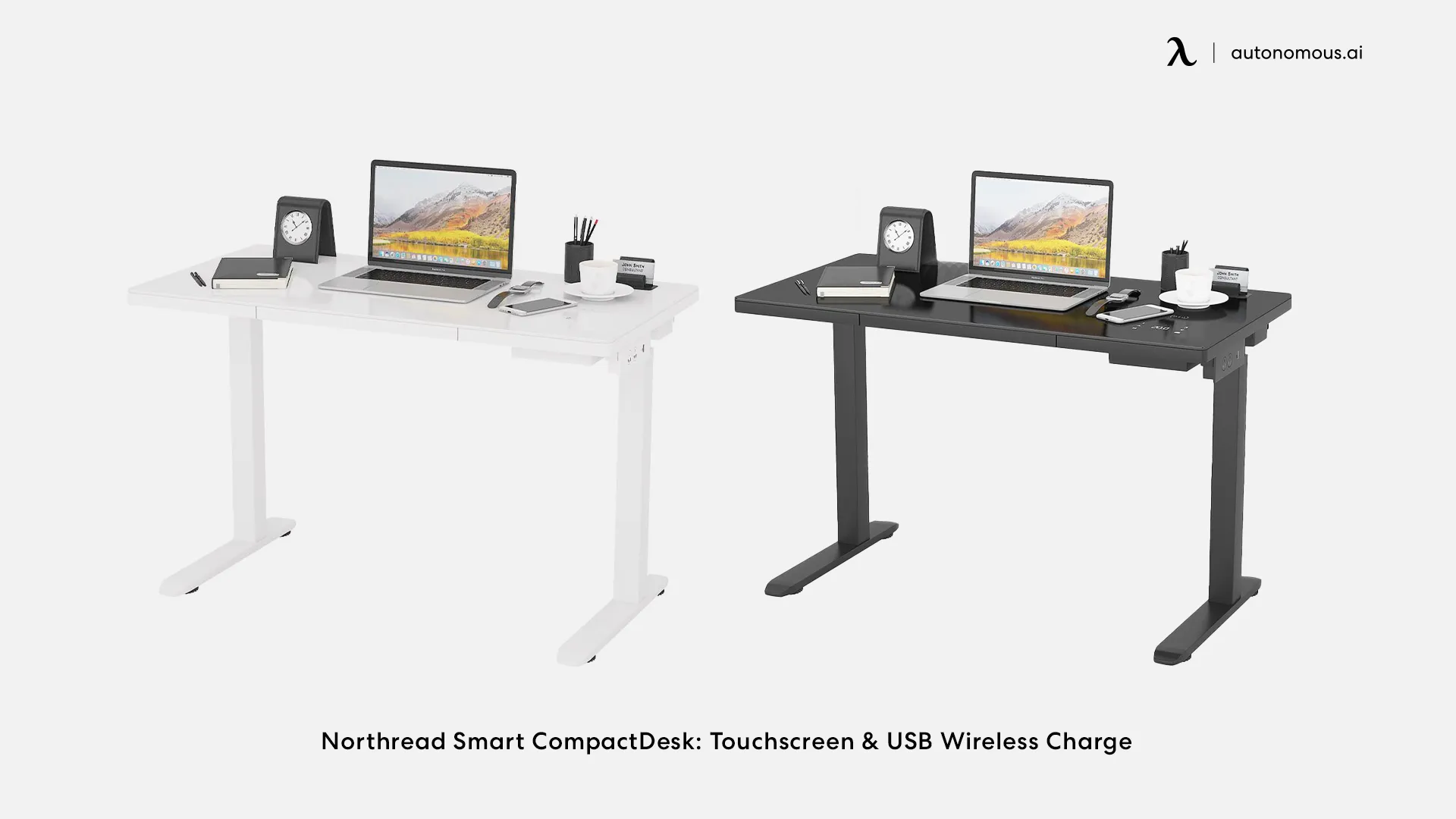 Northread Smart CompactDesk: Touchscreen & USB Wireless Charger