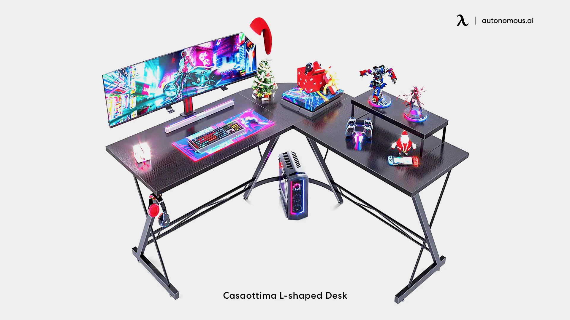 L-shaped Gamer Desk by Casaottima