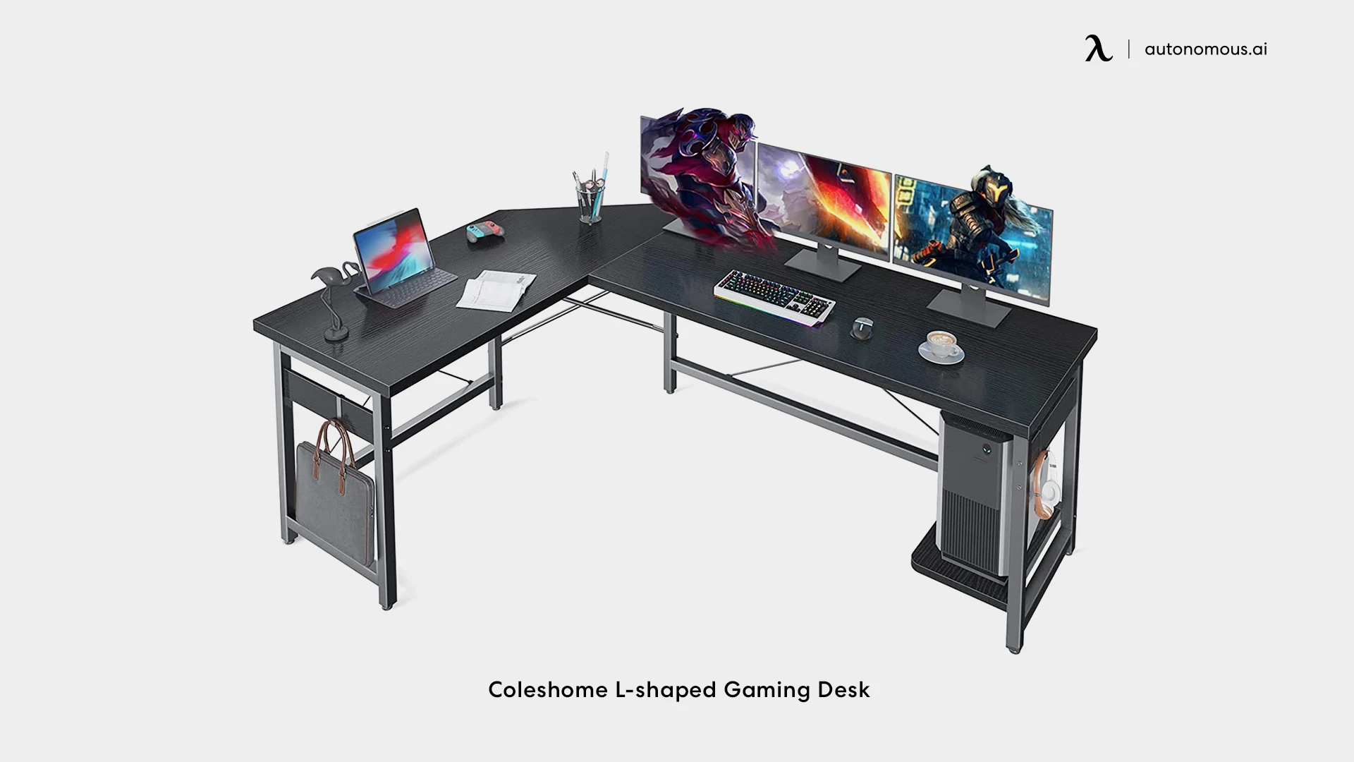Coleshome L-shaped Gaming Desk