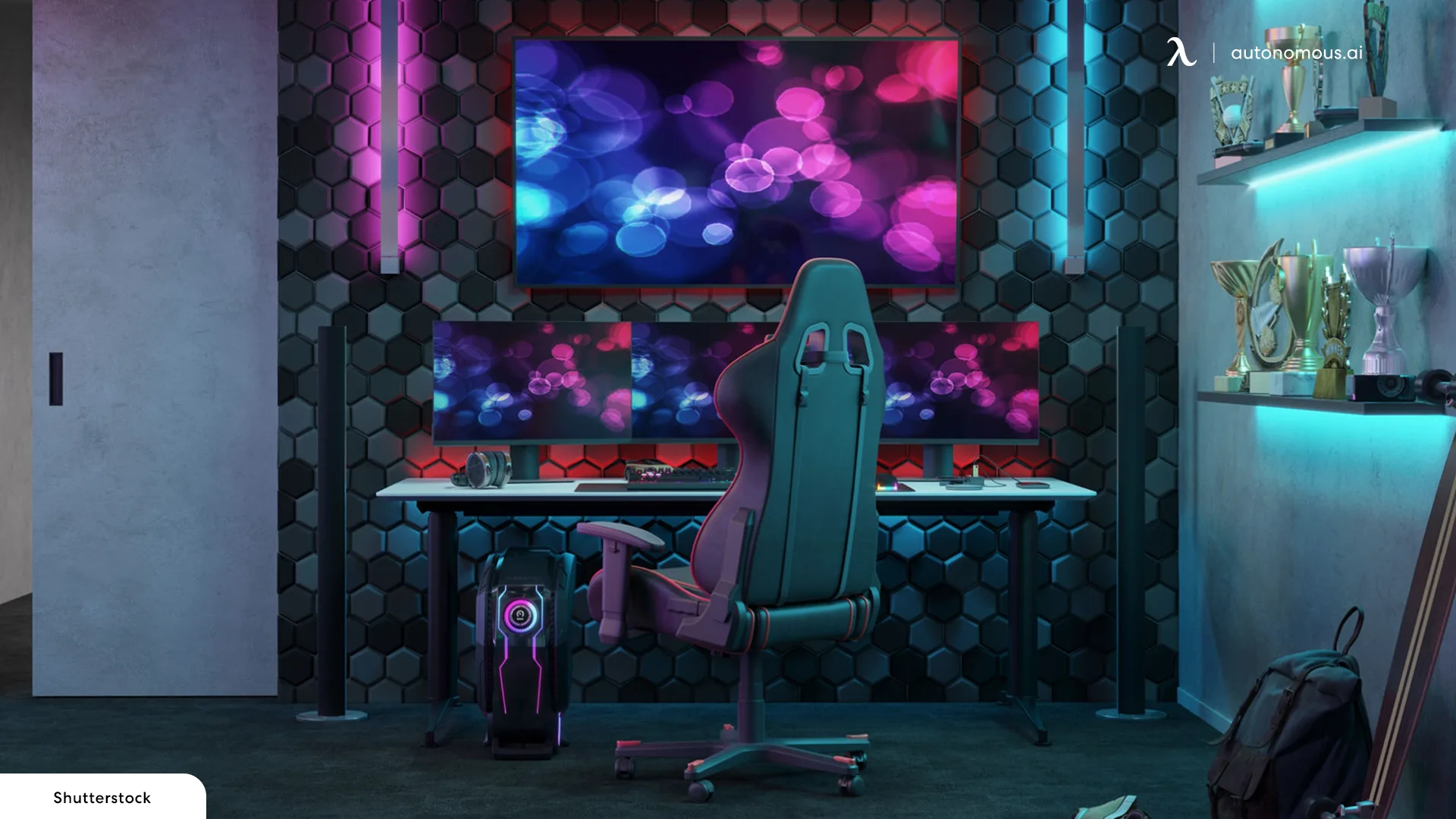 Futuristic Gaming Room