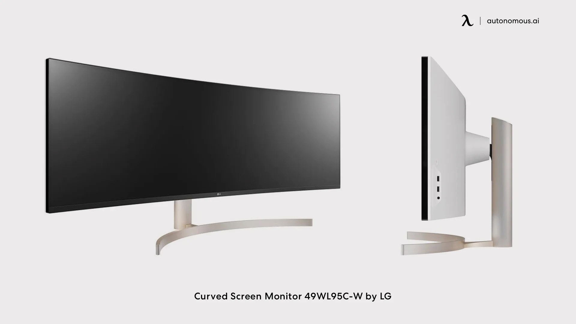 Curved Screen Monitor 49WL95C-W by LG