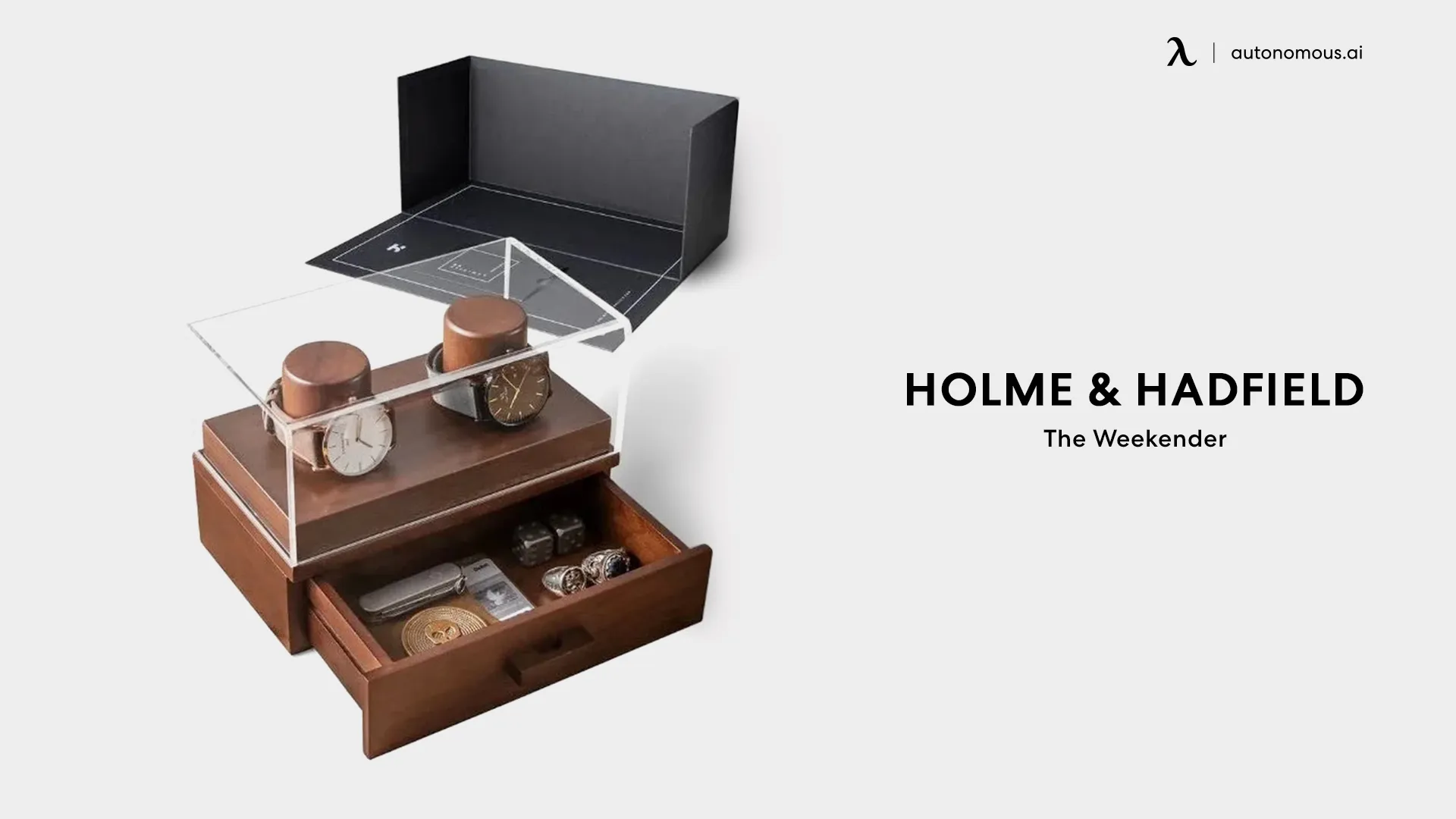 Holme & Hadfield the Weekender watch organizer box