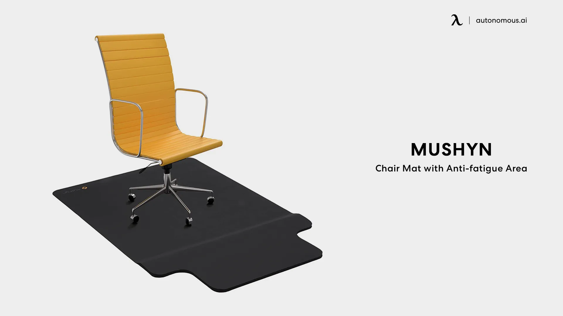 Chair Mat with Anti-fatigue Area by Mushyn