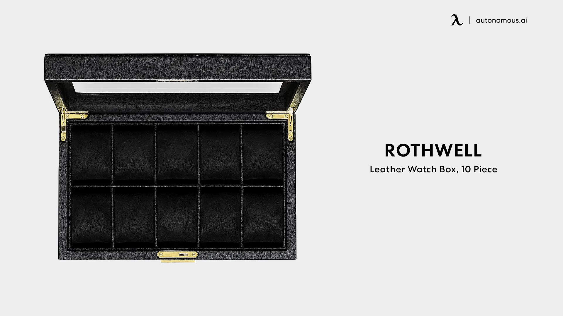 Rothwell's Leather Watch Box, 10 Piece