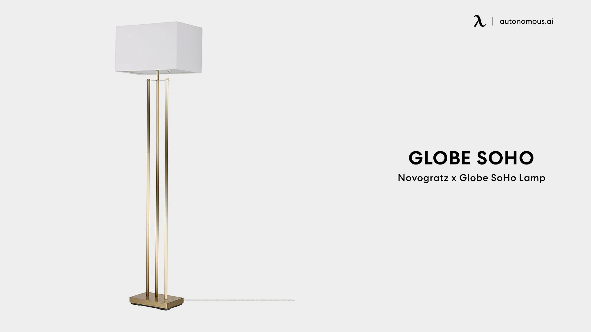 Novogratx x Globe SoHo gold floor lamp