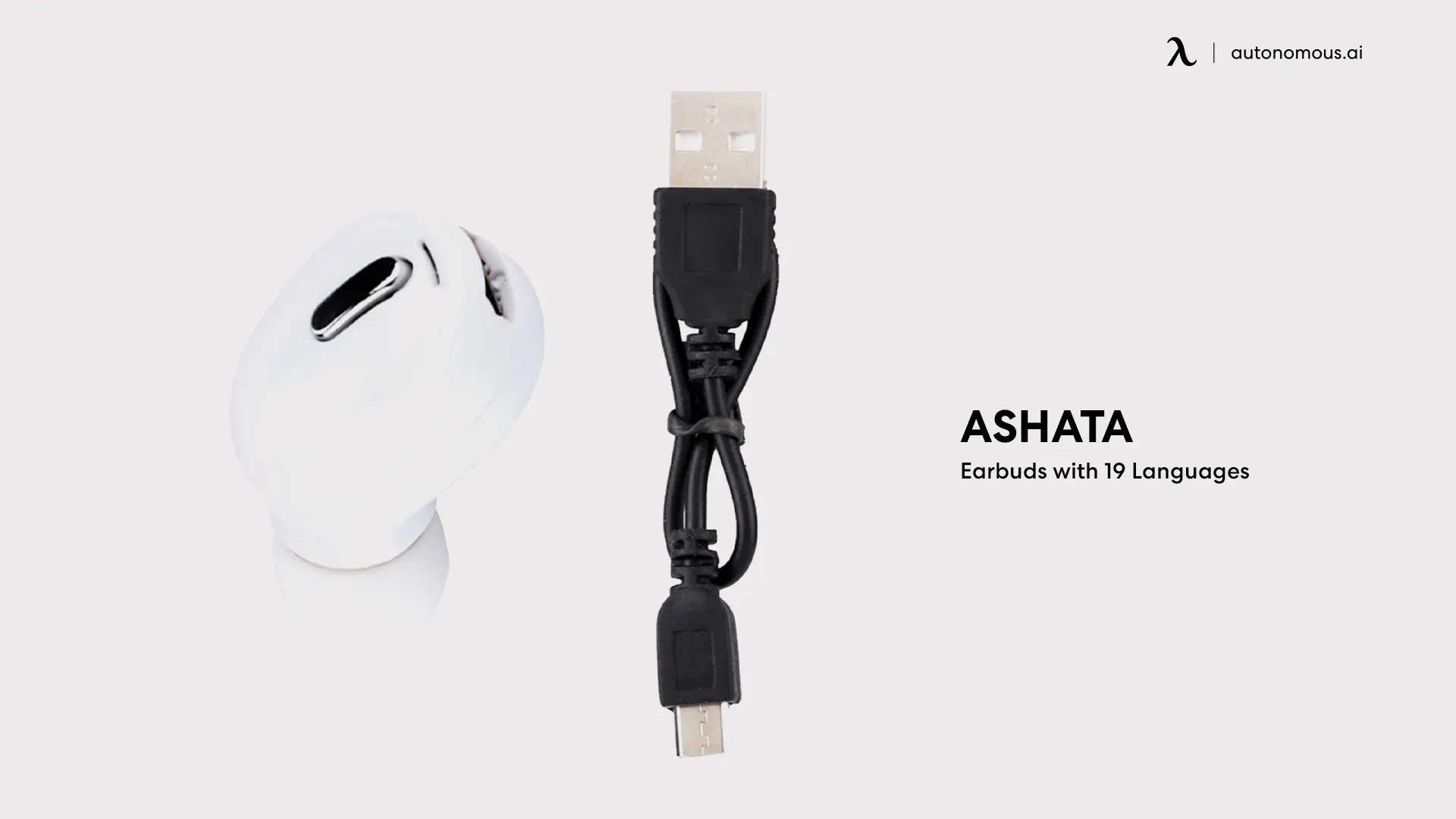 ASHATA Earbuds with 19 Languages