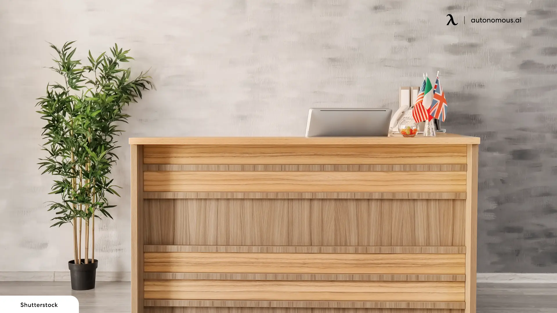 DIY Reception Desk Using Plywood