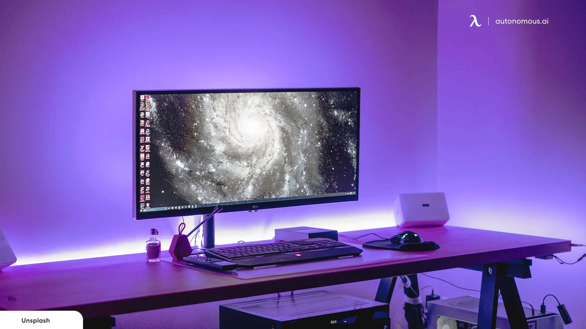 Purple Gaming Lights - RGB wall light