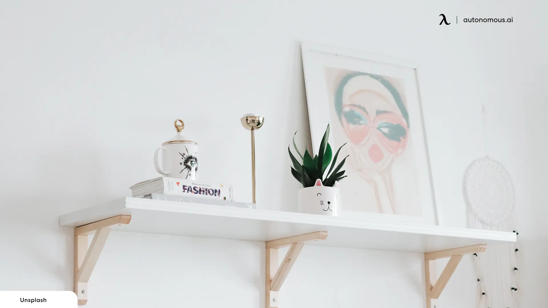 Floating Shelves - cute office supplies