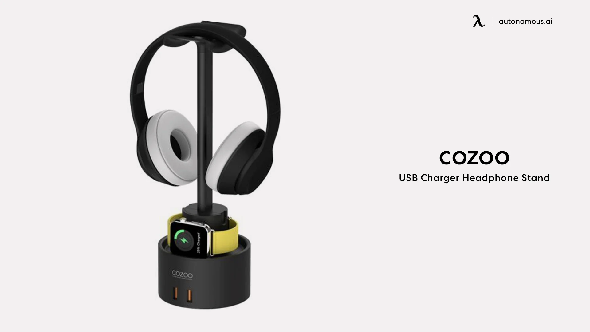 USB Charger Headphone Stand by Cozoo