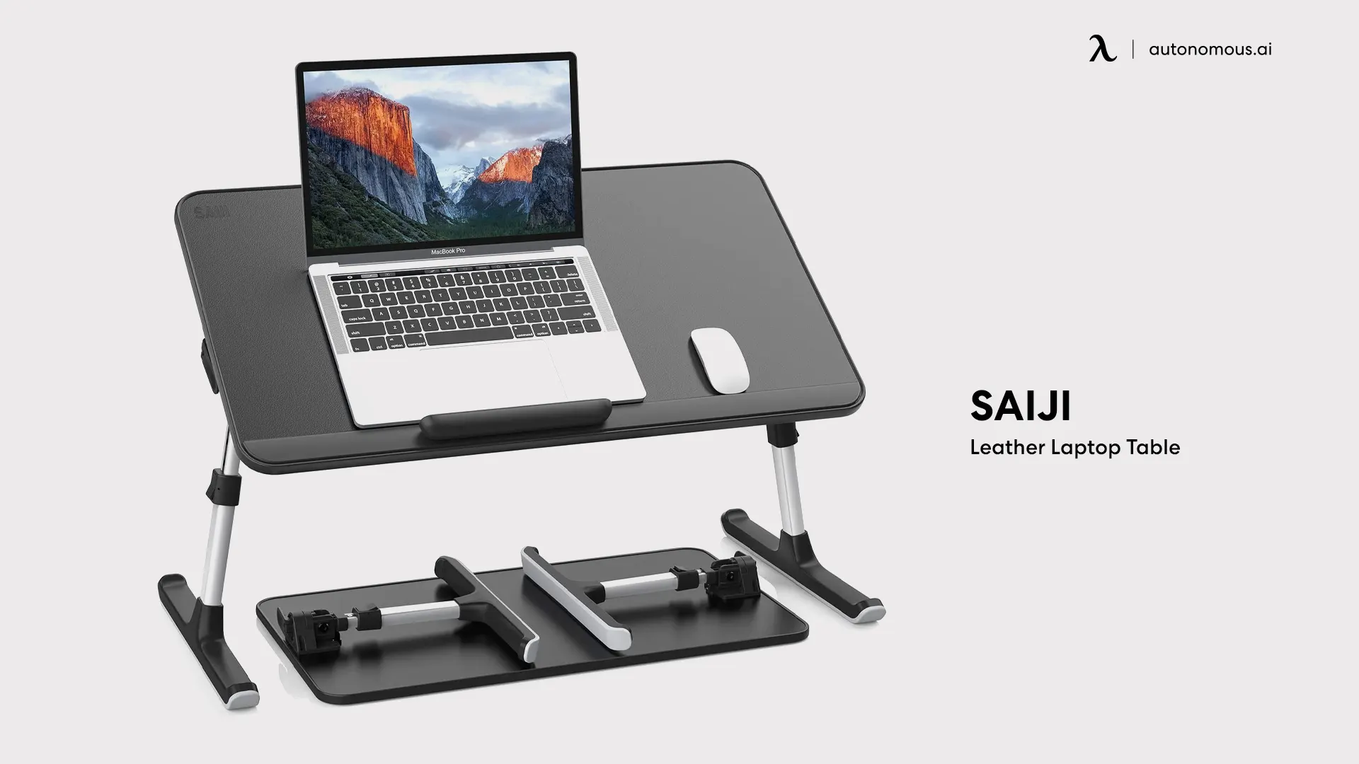 Leather Laptop Table by Saiji - laptop stand for bed