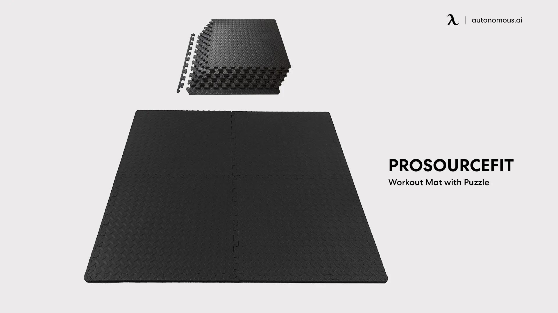 Pro Source Fit Workout Mat with Puzzle - under treadmill mat