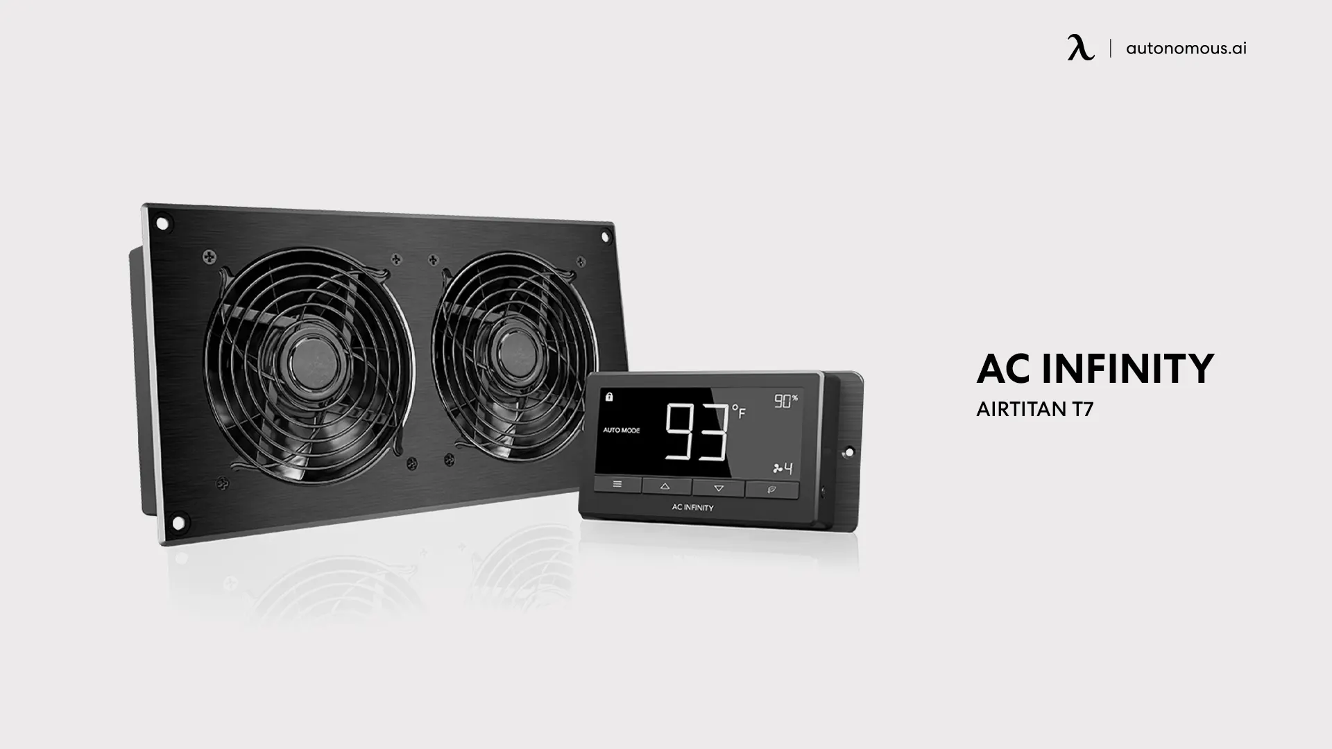 AC Infinity AIRTITAN T7, Ventilation Fan 12-inches with Temperature Humidity Controller
