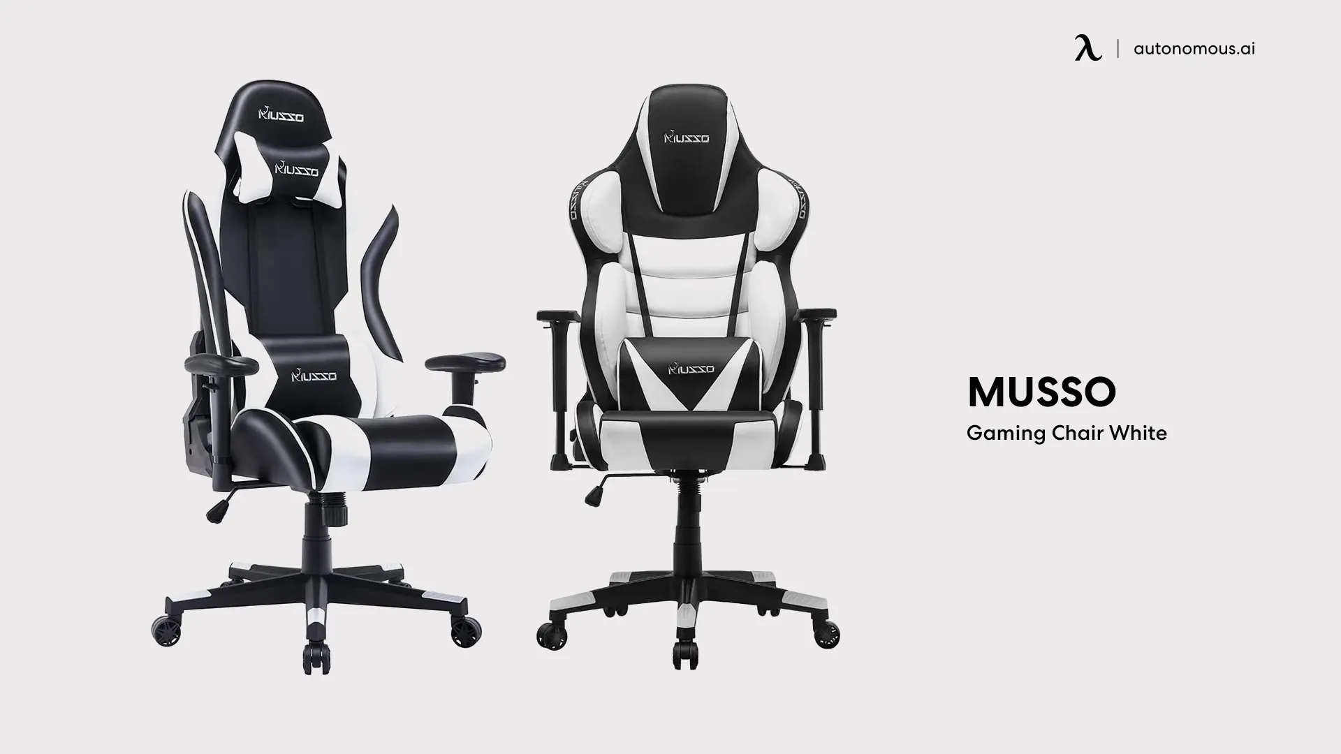 Musso white gaming chair