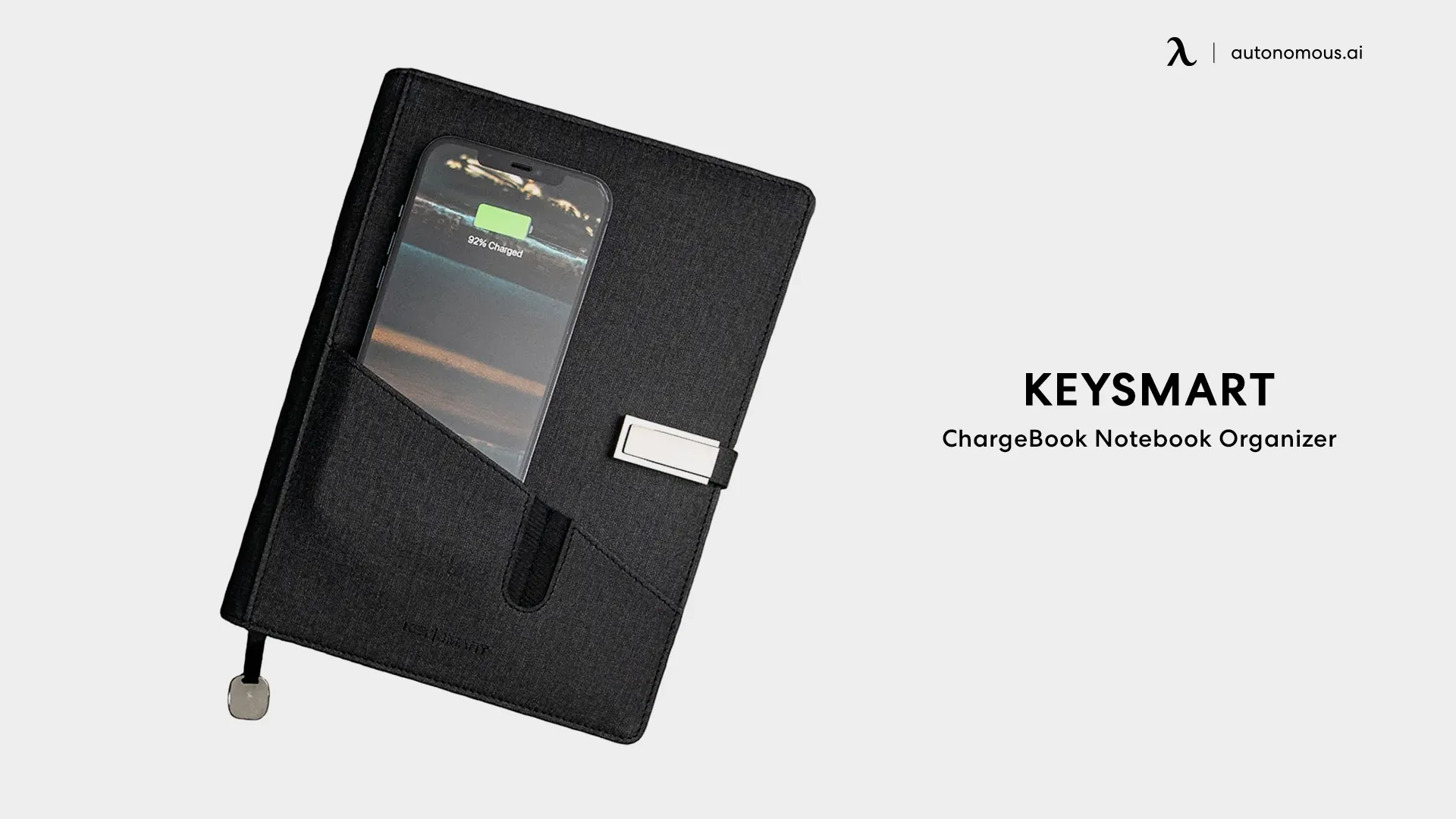 KeySmart ChargeBook Notebook Organizer - Black Friday tech deals