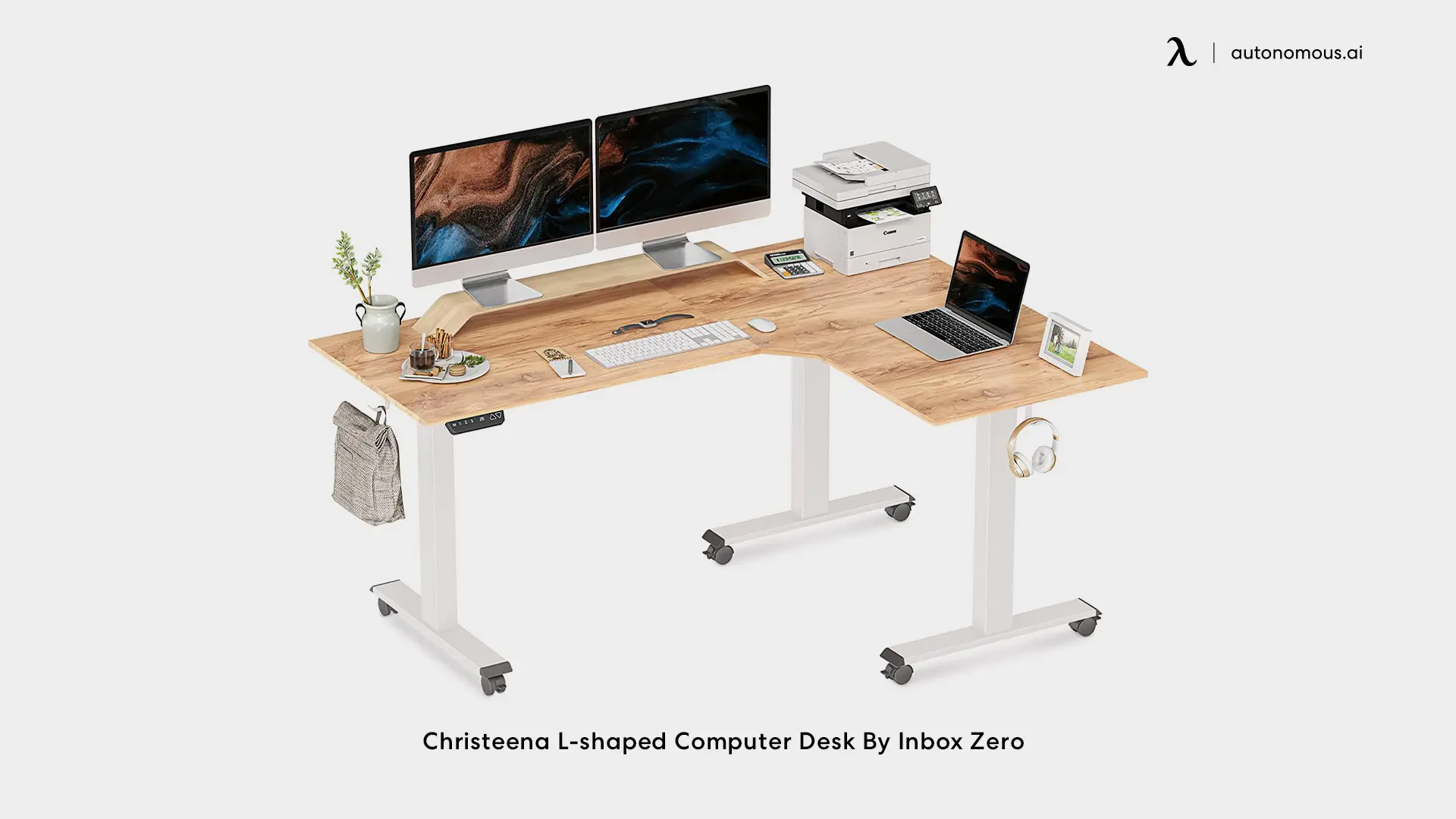 Christeena L-shaped Computer Desk By Inbox Zero
