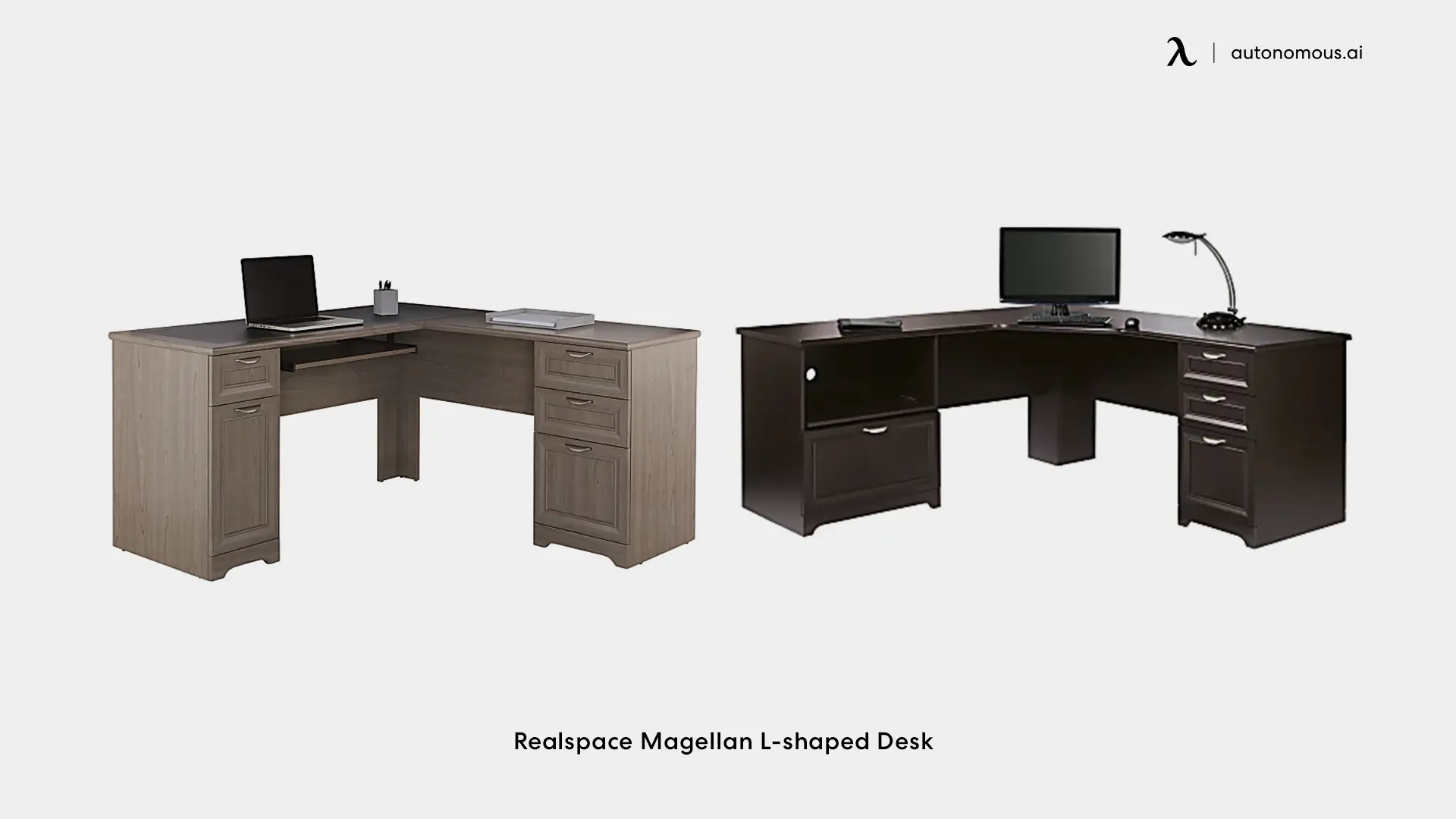 Magellan L-shaped Computer Desk by Realspace
