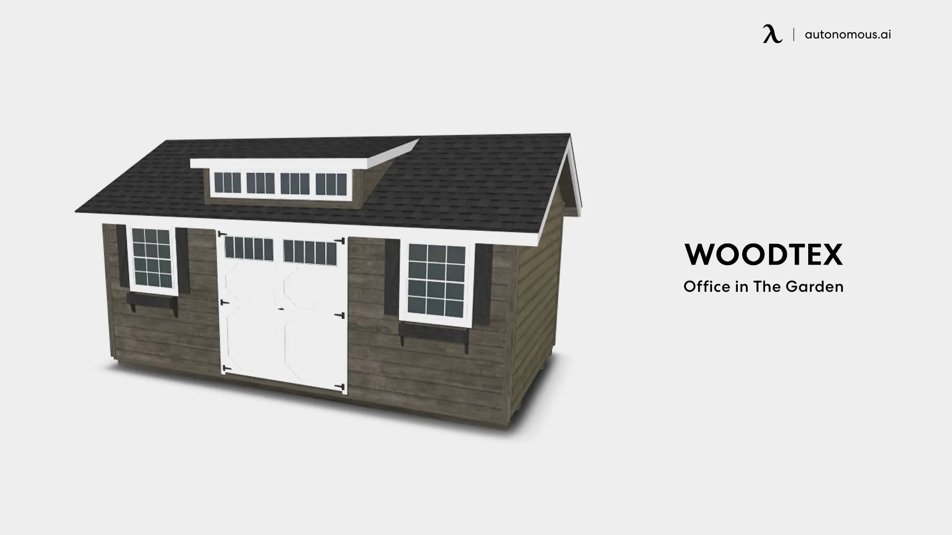 Woodtex wooden garden shed