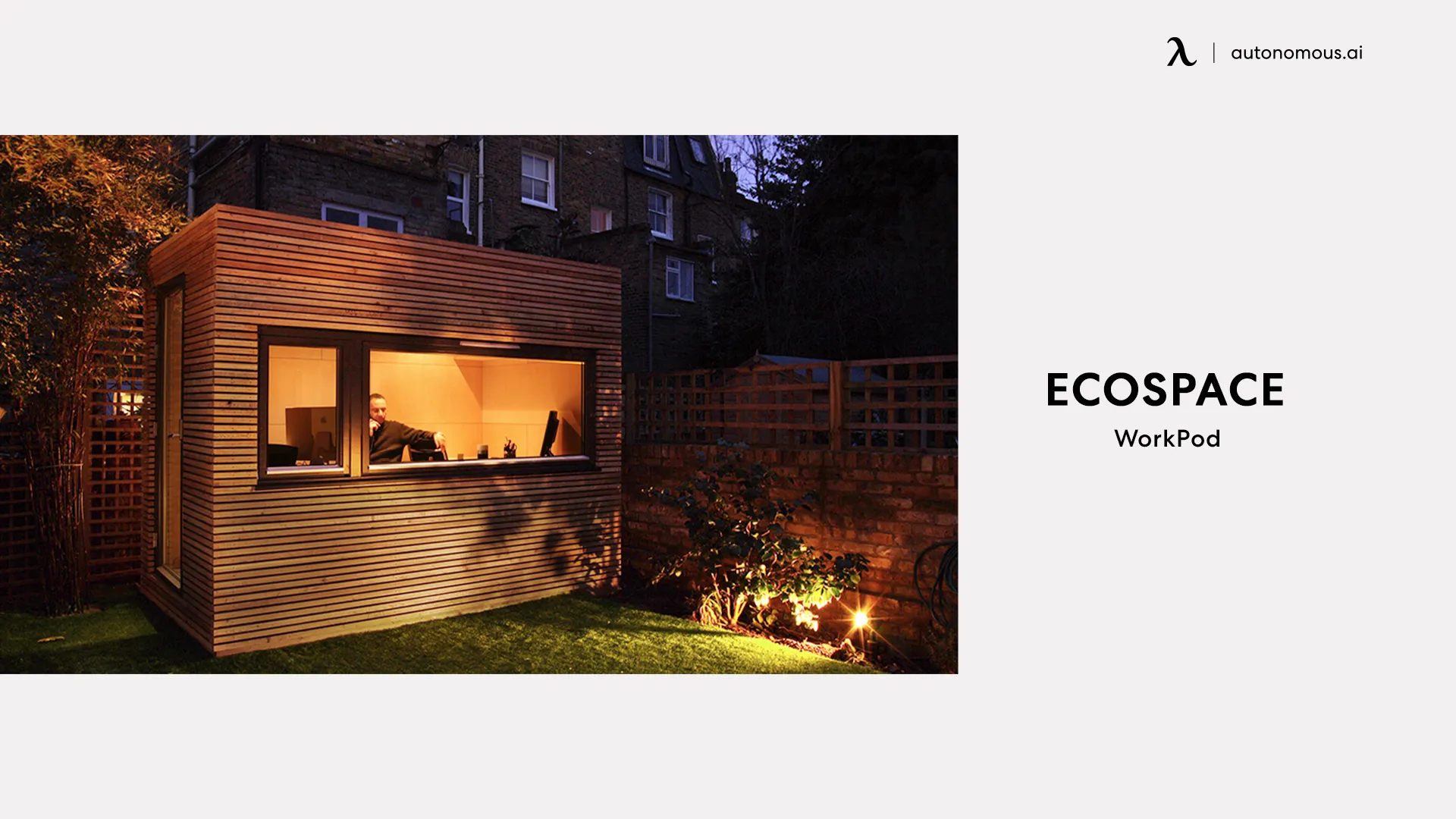 EcoSpace WorkPod - wooden garden shed