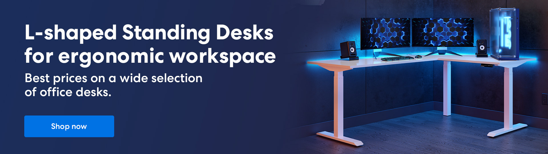 L-shaped Standing Desks