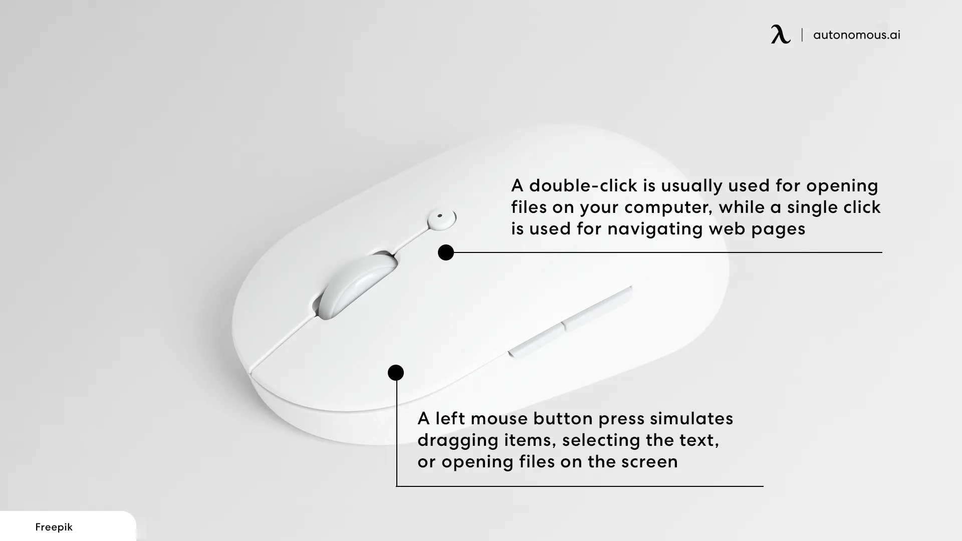 Left Click and Double Click - mouse tips